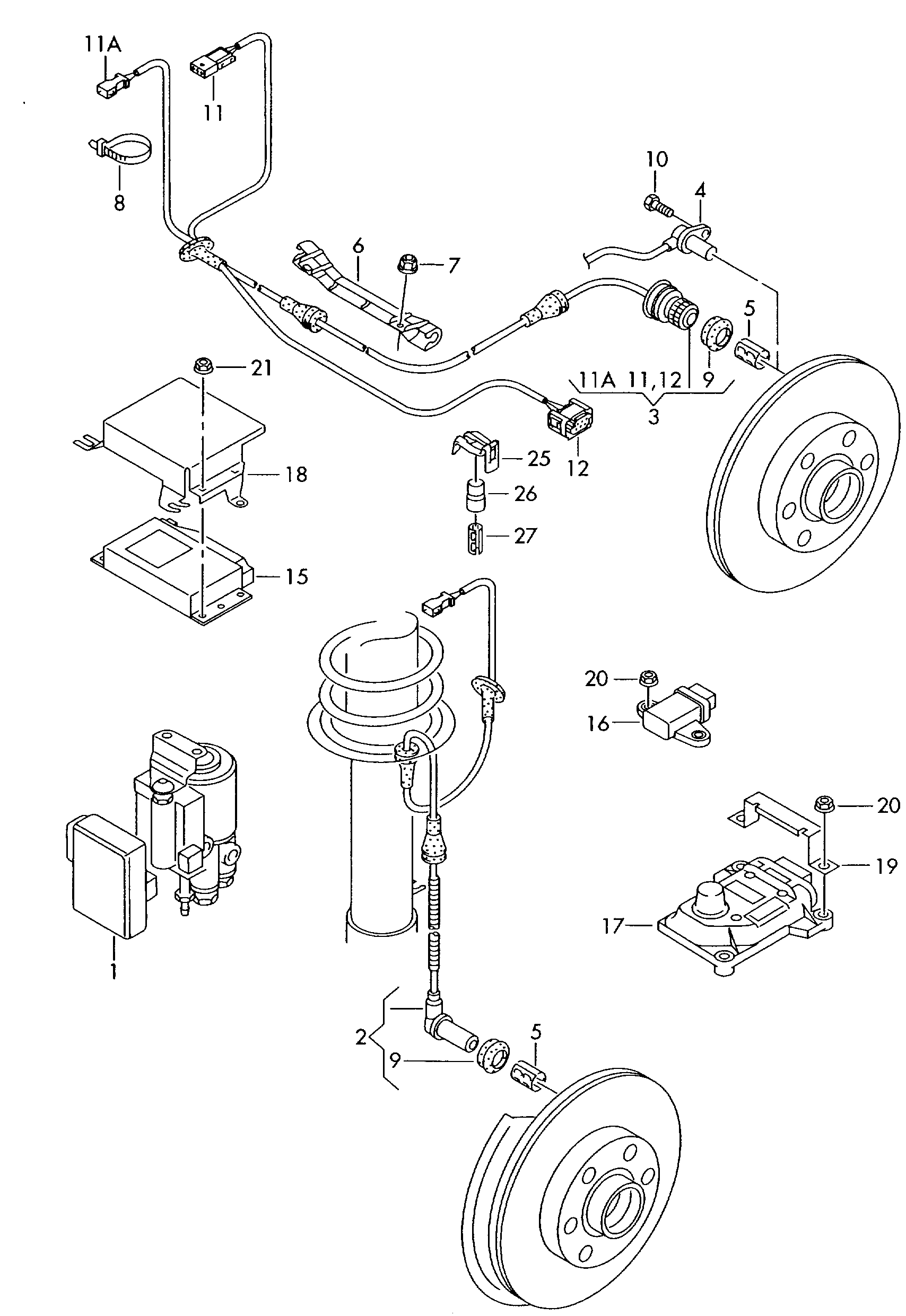 Skoda 8D0 927 803 D - Sensor, təkər sürəti furqanavto.az