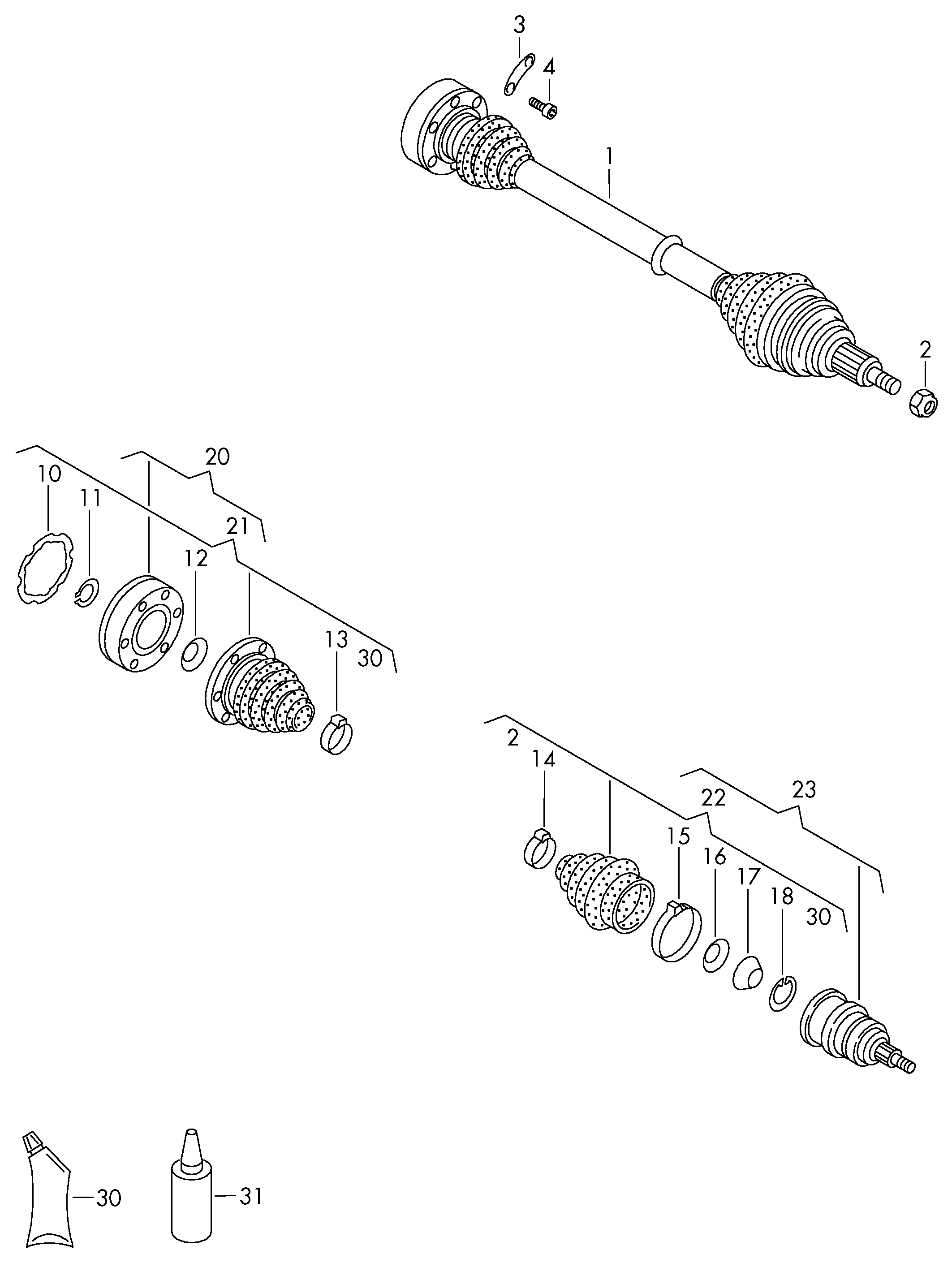 Seat 1J0 407 271 FN - Sürücü mili furqanavto.az