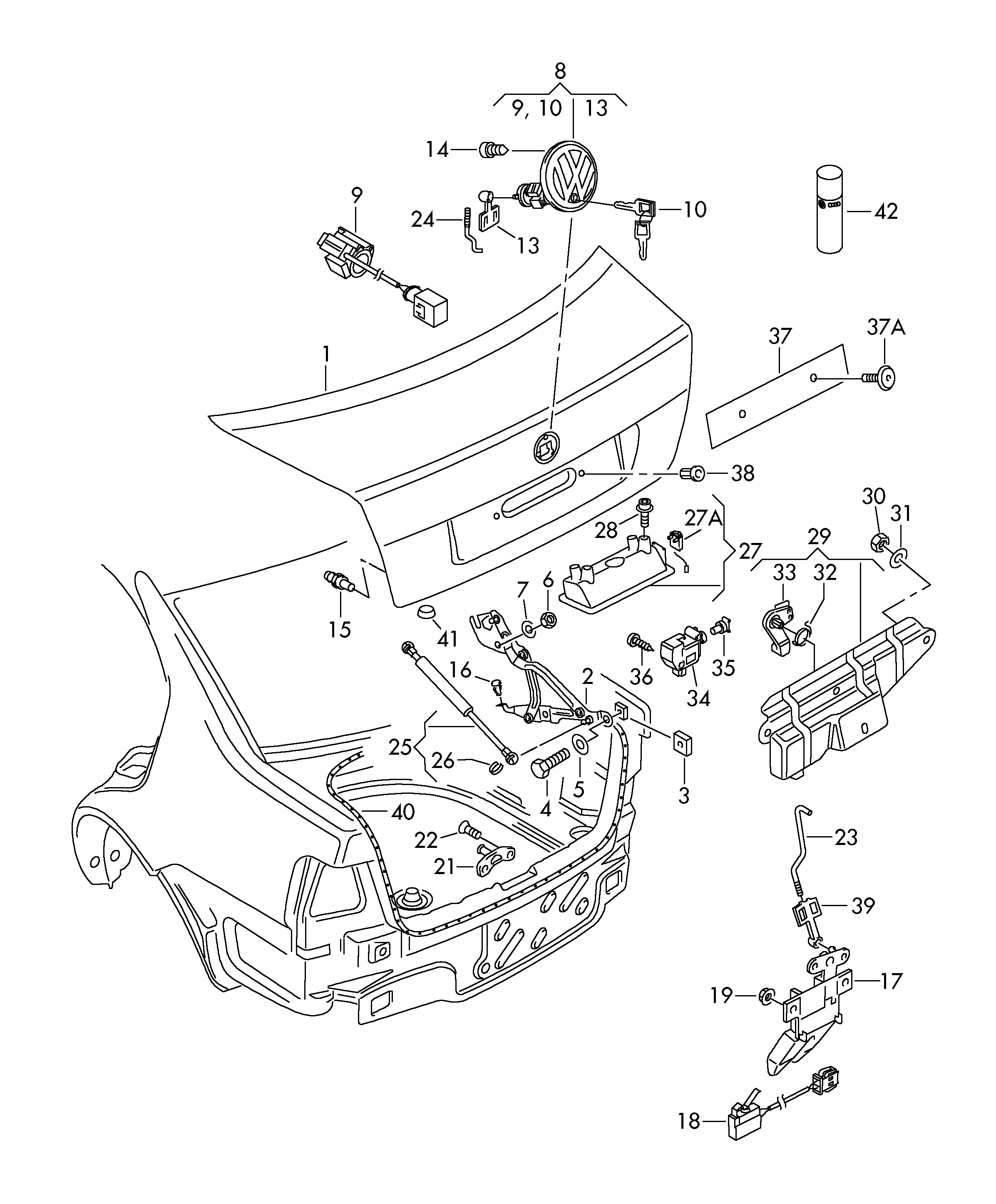 Seat 3B5827550G - Qazlı bulaq, baqaj, yük yeri furqanavto.az