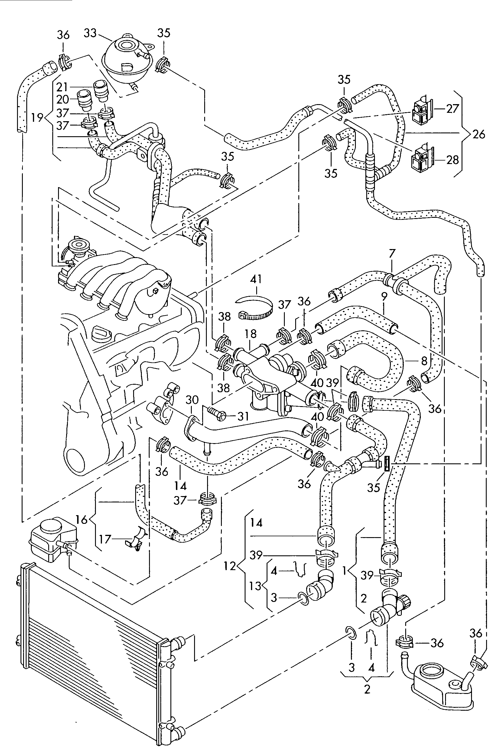 Seat 1J0 122 291 B - Soyuducu flanş furqanavto.az