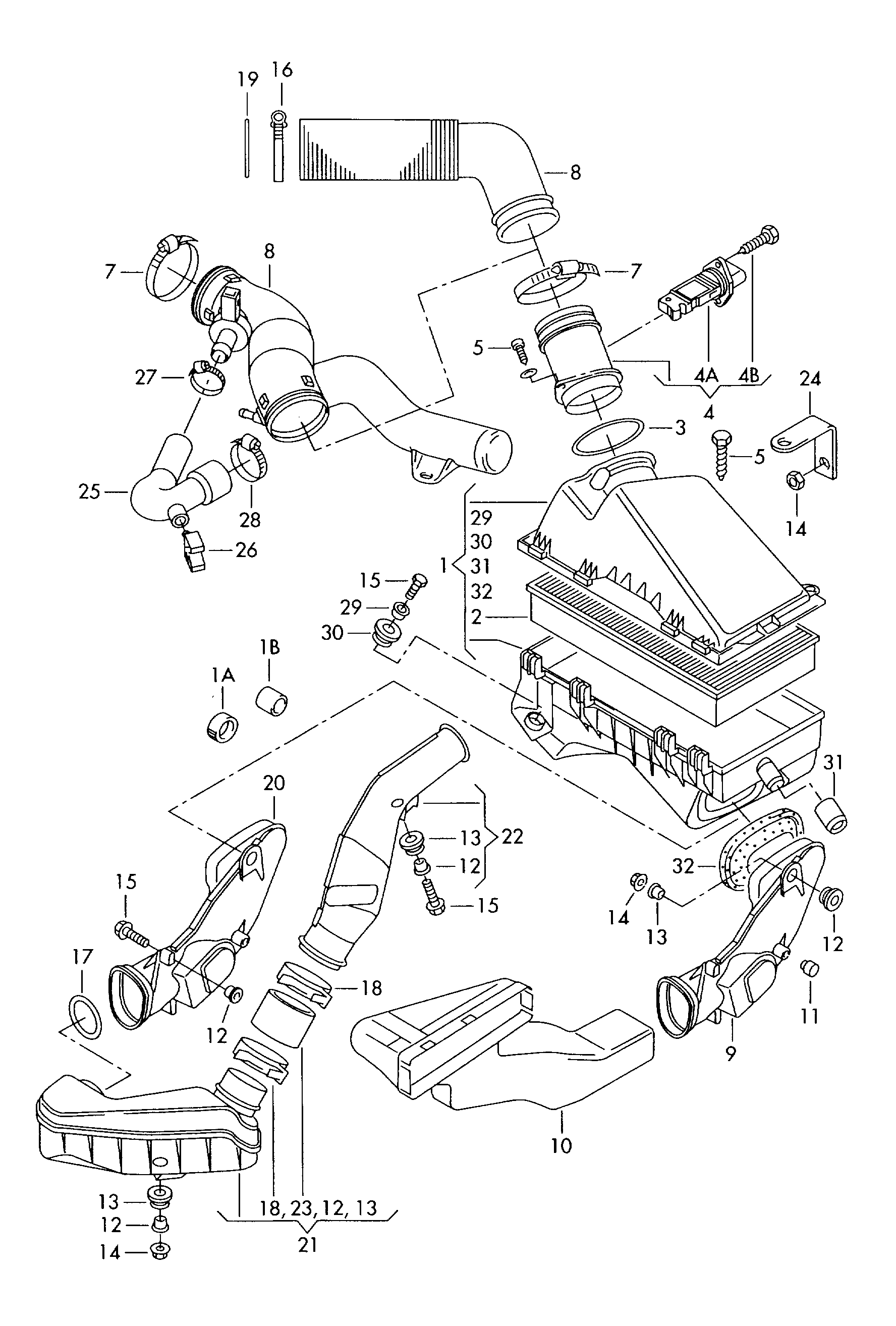 Porsche 1J0129620A - Hava filtri furqanavto.az