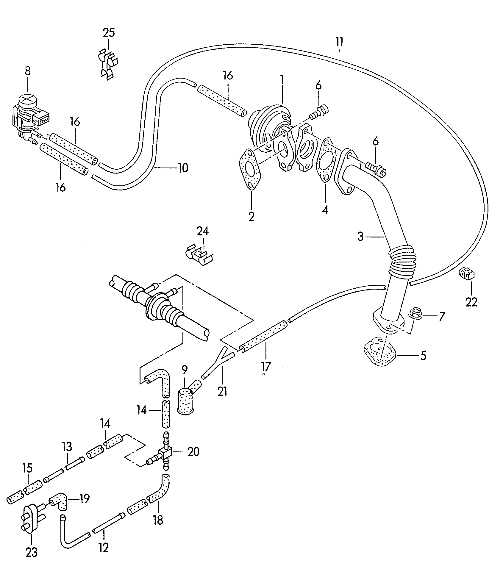 AUDI 06A133382K - EGR Valf furqanavto.az