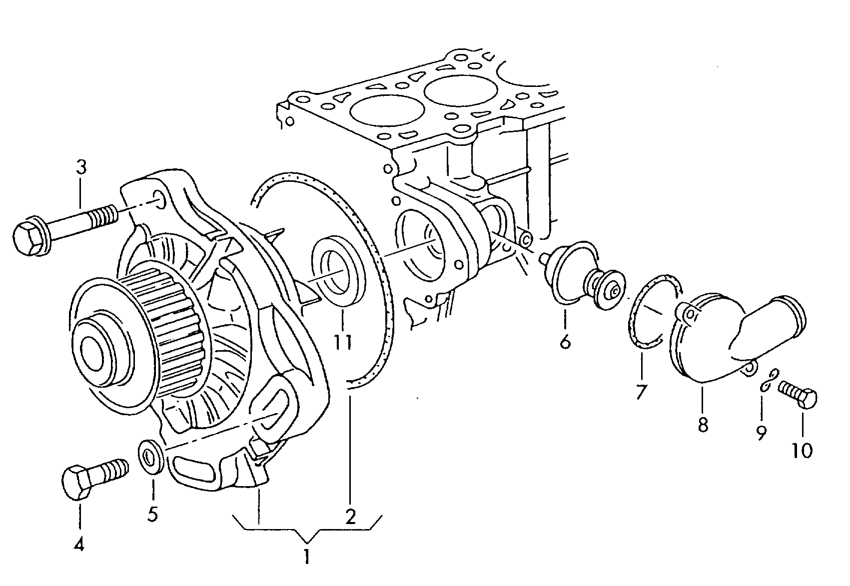 VAG 074 121 005 N - Su Pompası və Vaxt Kəməri Dəsti furqanavto.az