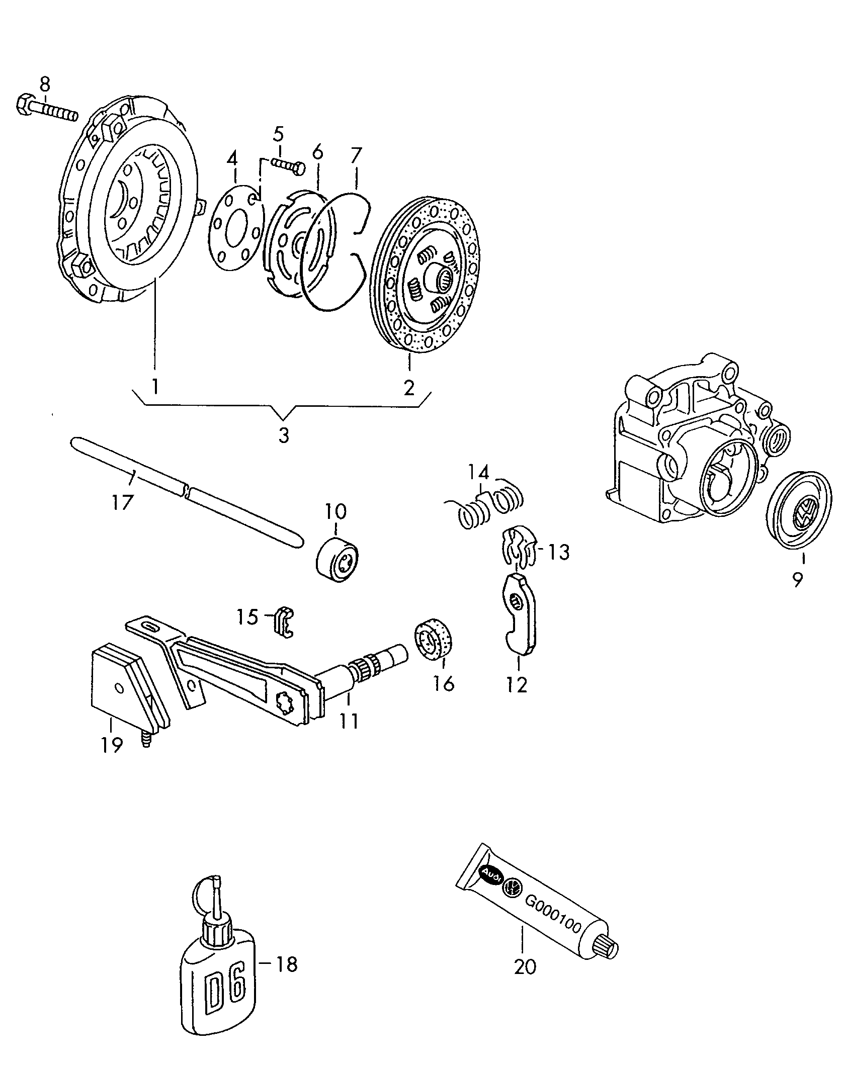 VW 028 198 141 FX - Debriyaj dəsti furqanavto.az