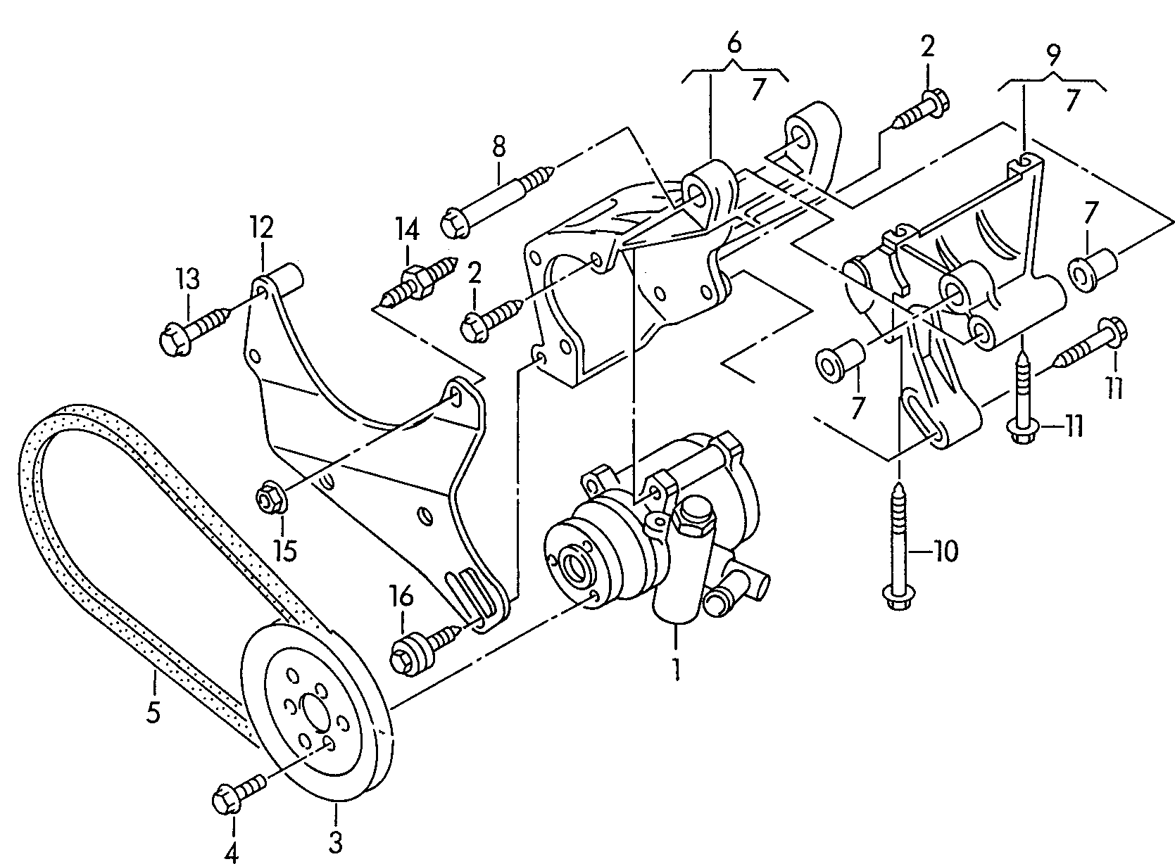 AUDI 6K0422154 - Hidravlik nasos, sükan sistemi furqanavto.az