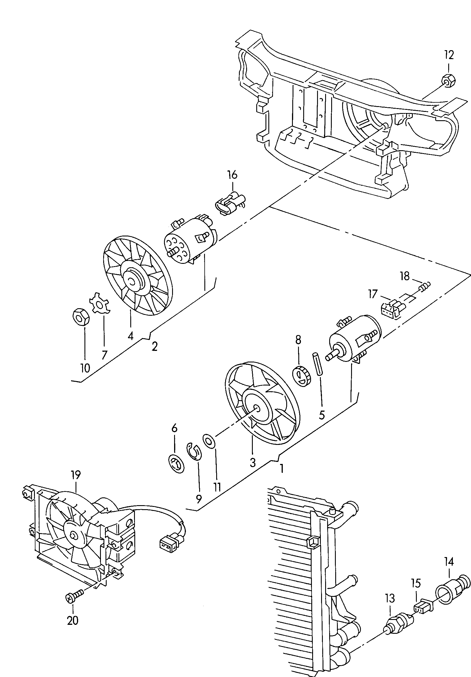 AUDI 1H0 959 455 - Fen, radiator furqanavto.az