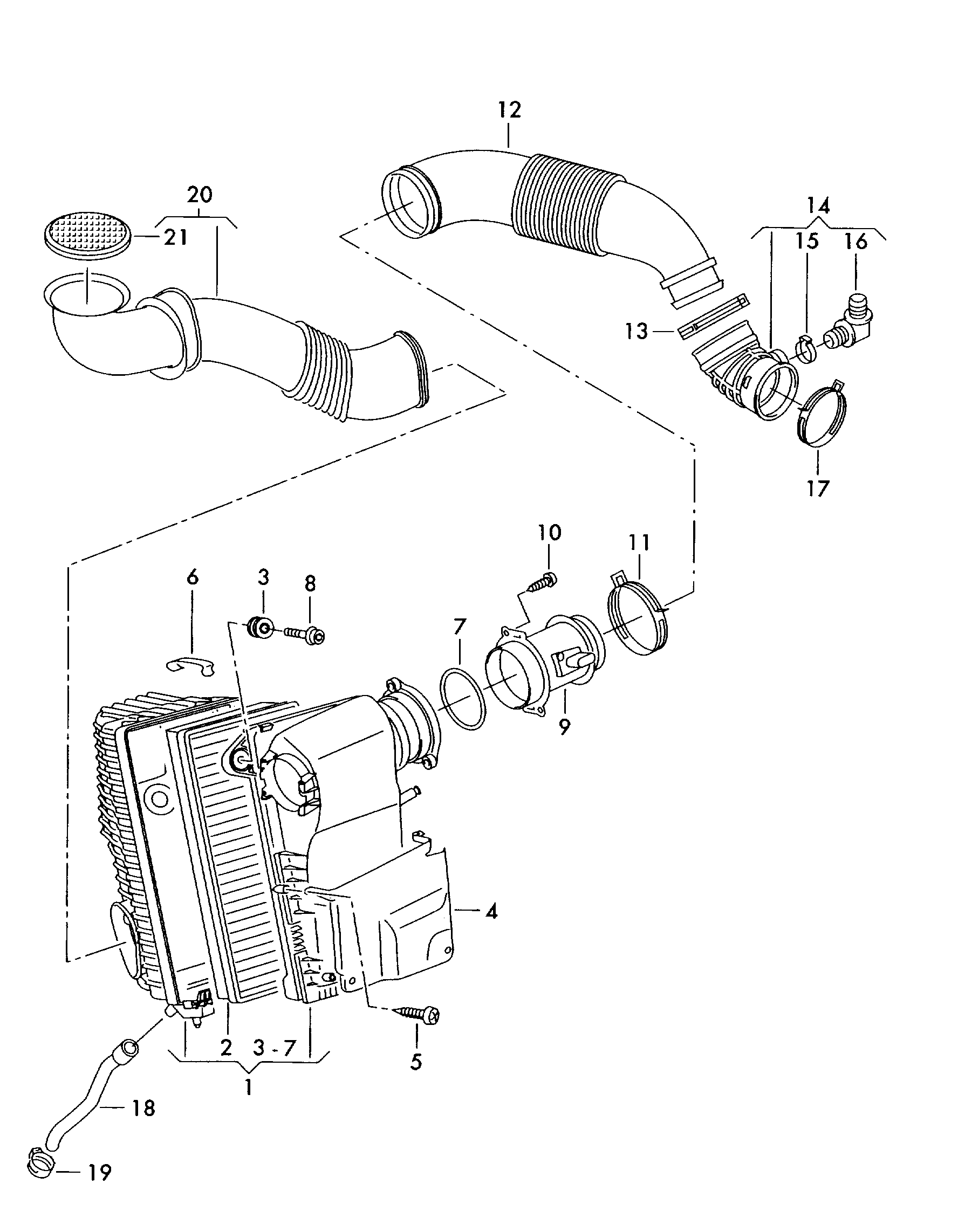 VAG N  90964301 - Conta, suqəbuledici manifold www.furqanavto.az