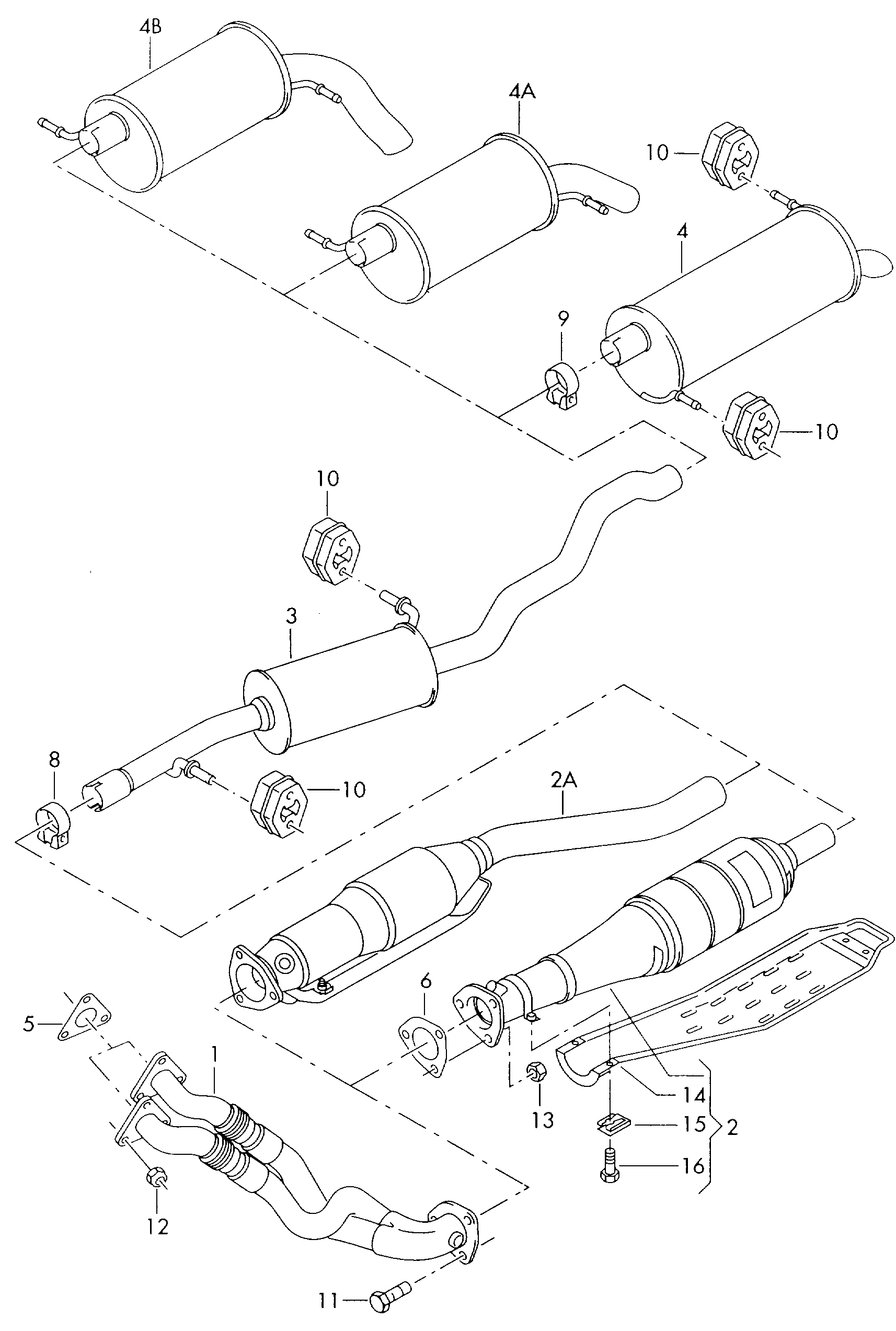 VW 7M0131701SX - Katalitik çevirici furqanavto.az