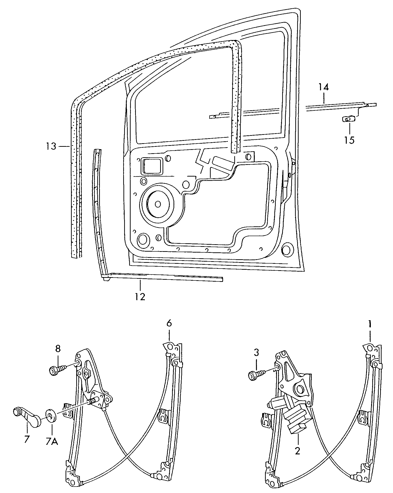 VW 6N4959802B - Pəncərə tənzimləyicisi furqanavto.az