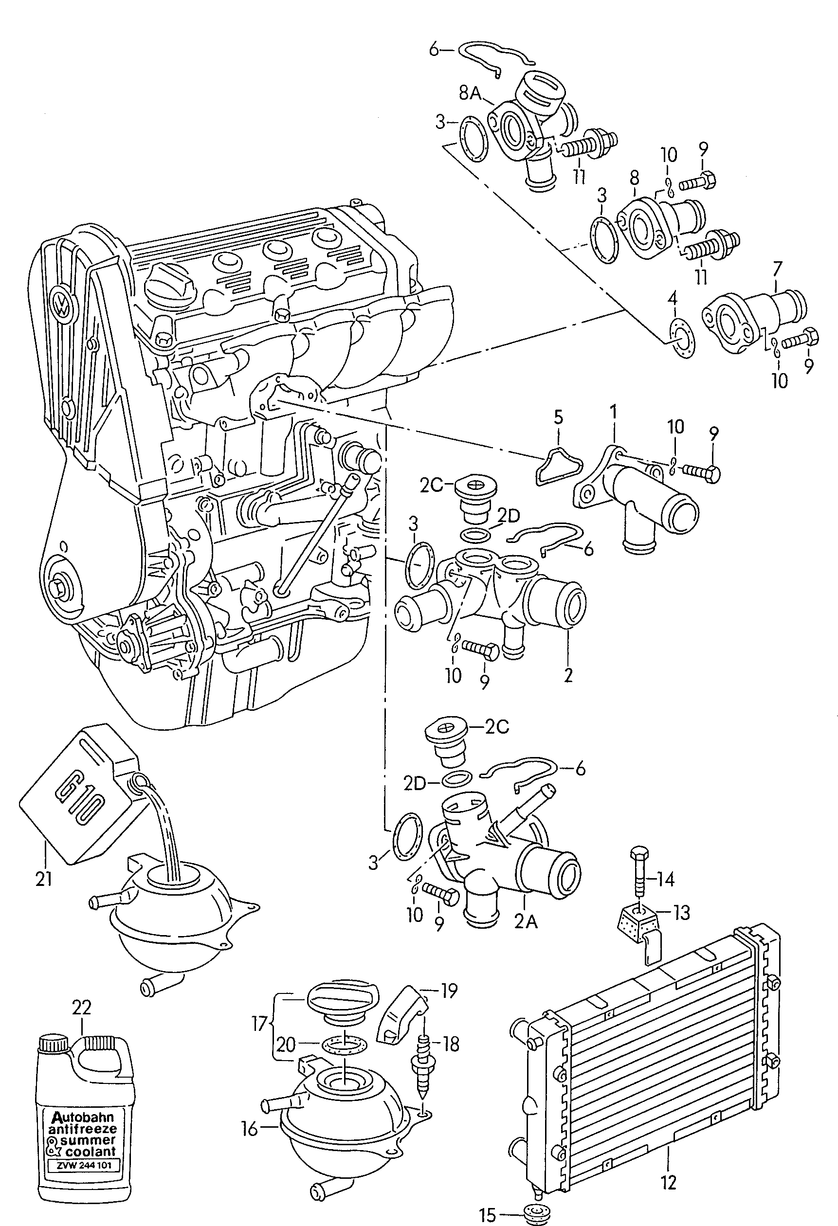 VW N 016 024 1 - Vida tapası, soyuducu xətti furqanavto.az