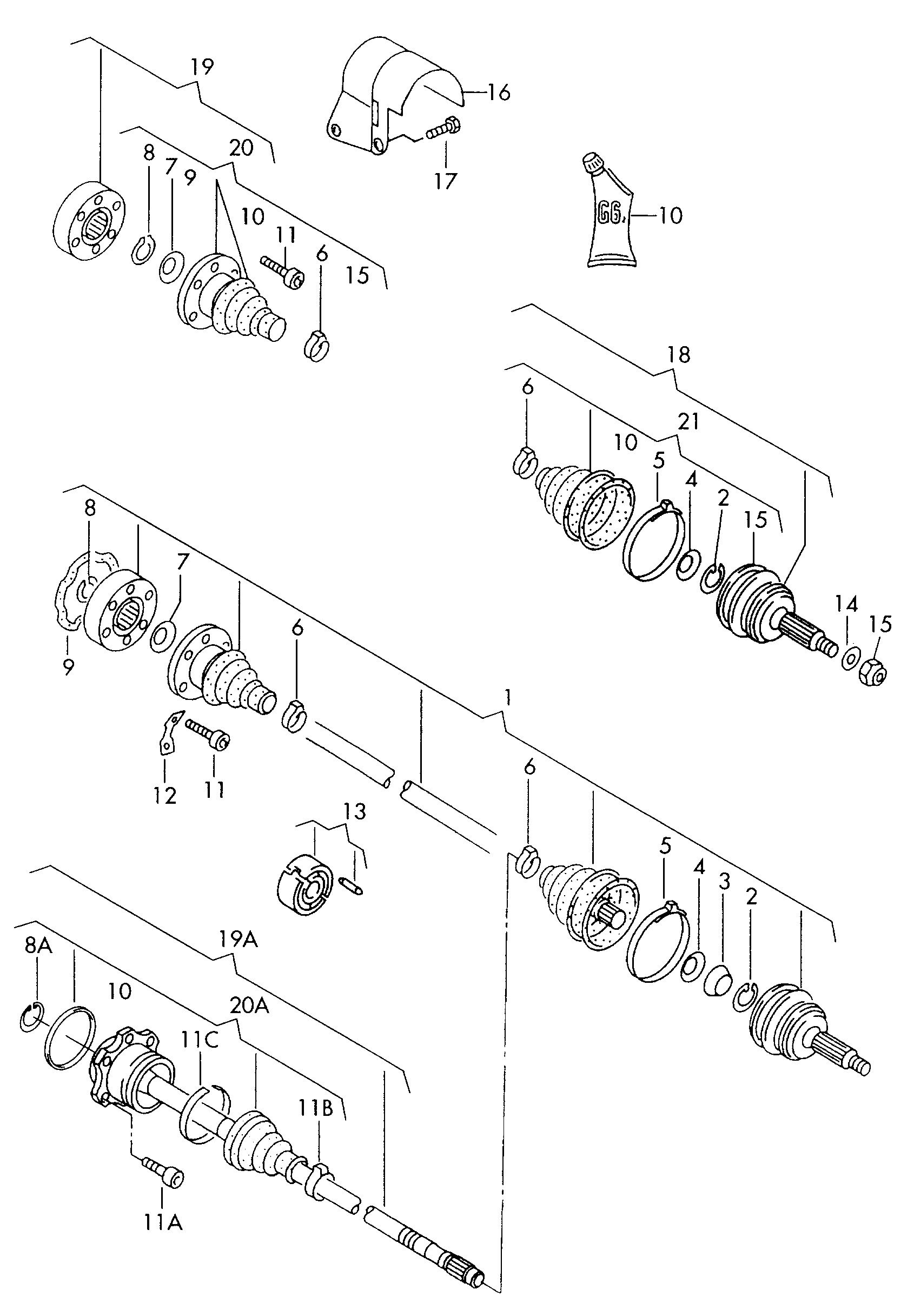 VAG 357 498 201 - Körük, sürücü val furqanavto.az