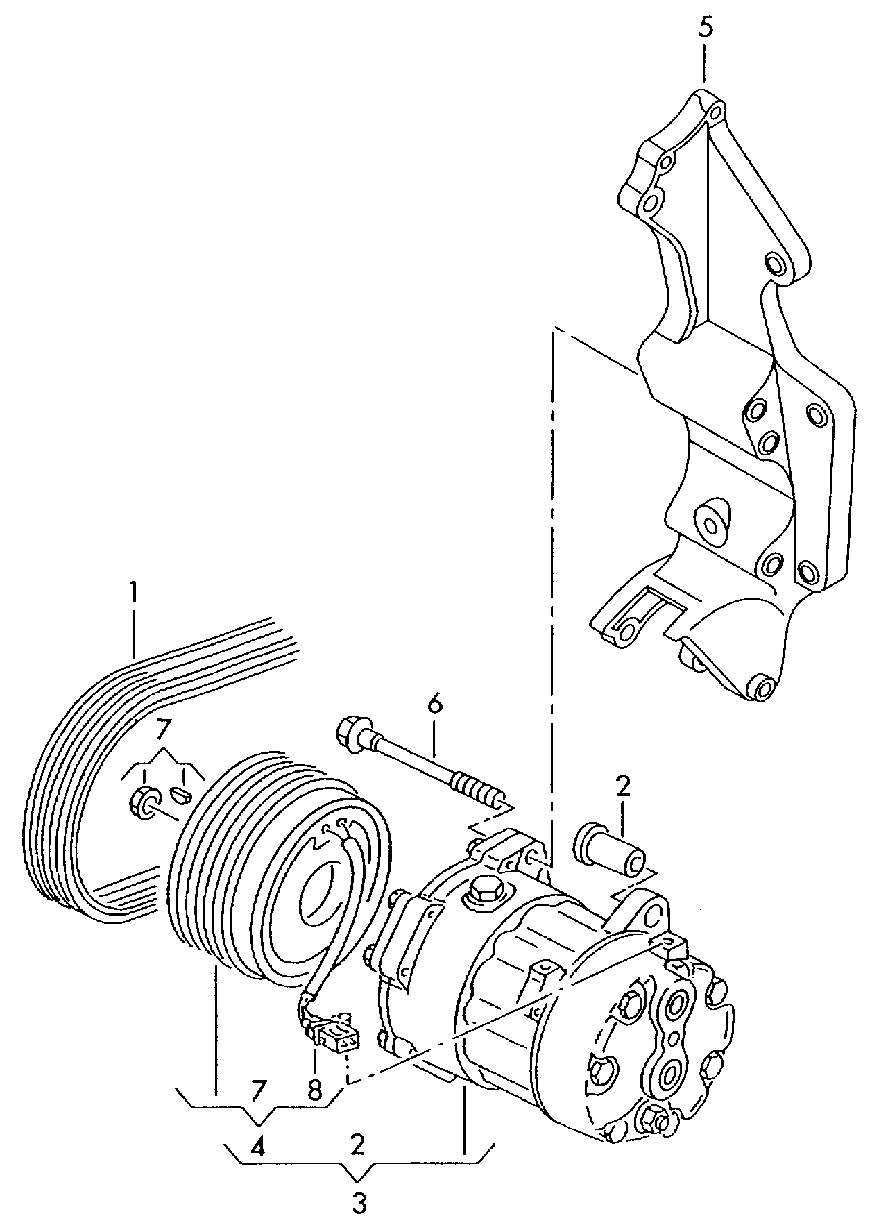 FORD 7H0820803D - Kompressor, kondisioner furqanavto.az