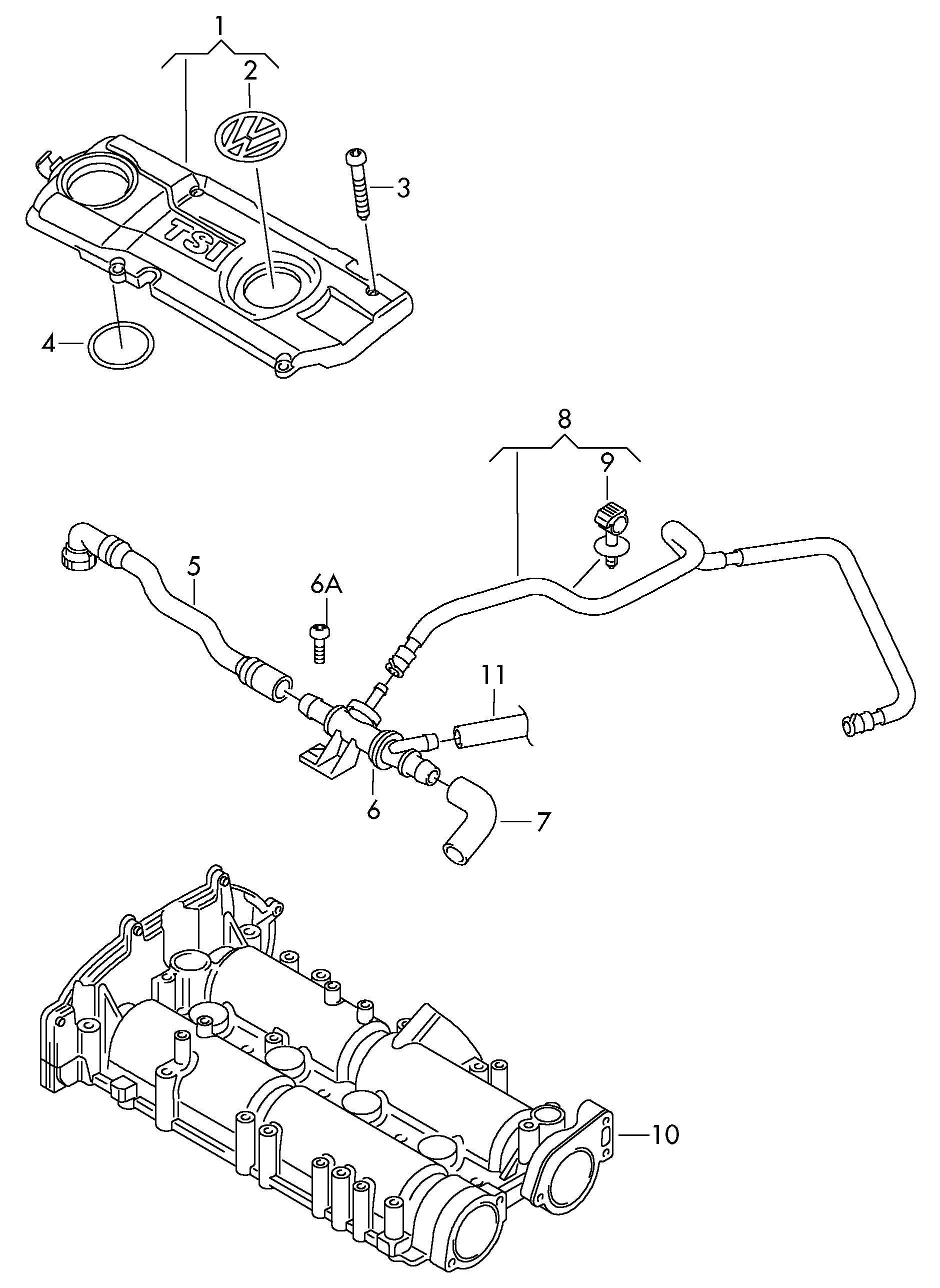 VW 03c103175G - İdarəetmə klapan, hava qəbulu furqanavto.az