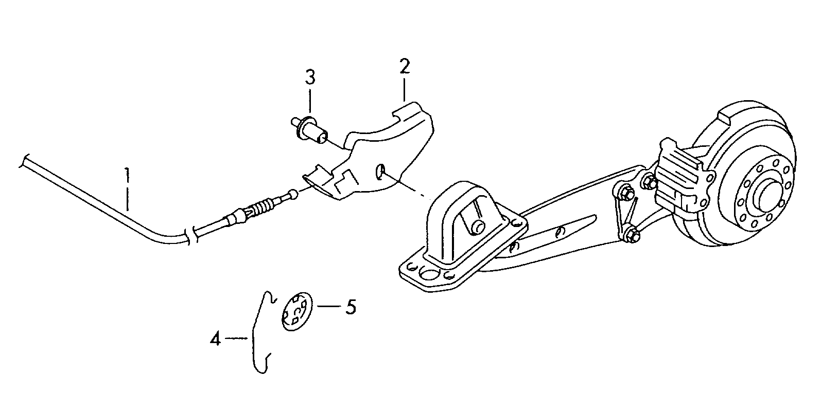 AUDI 1K0609651C - Kabel, dayanacaq əyləci furqanavto.az