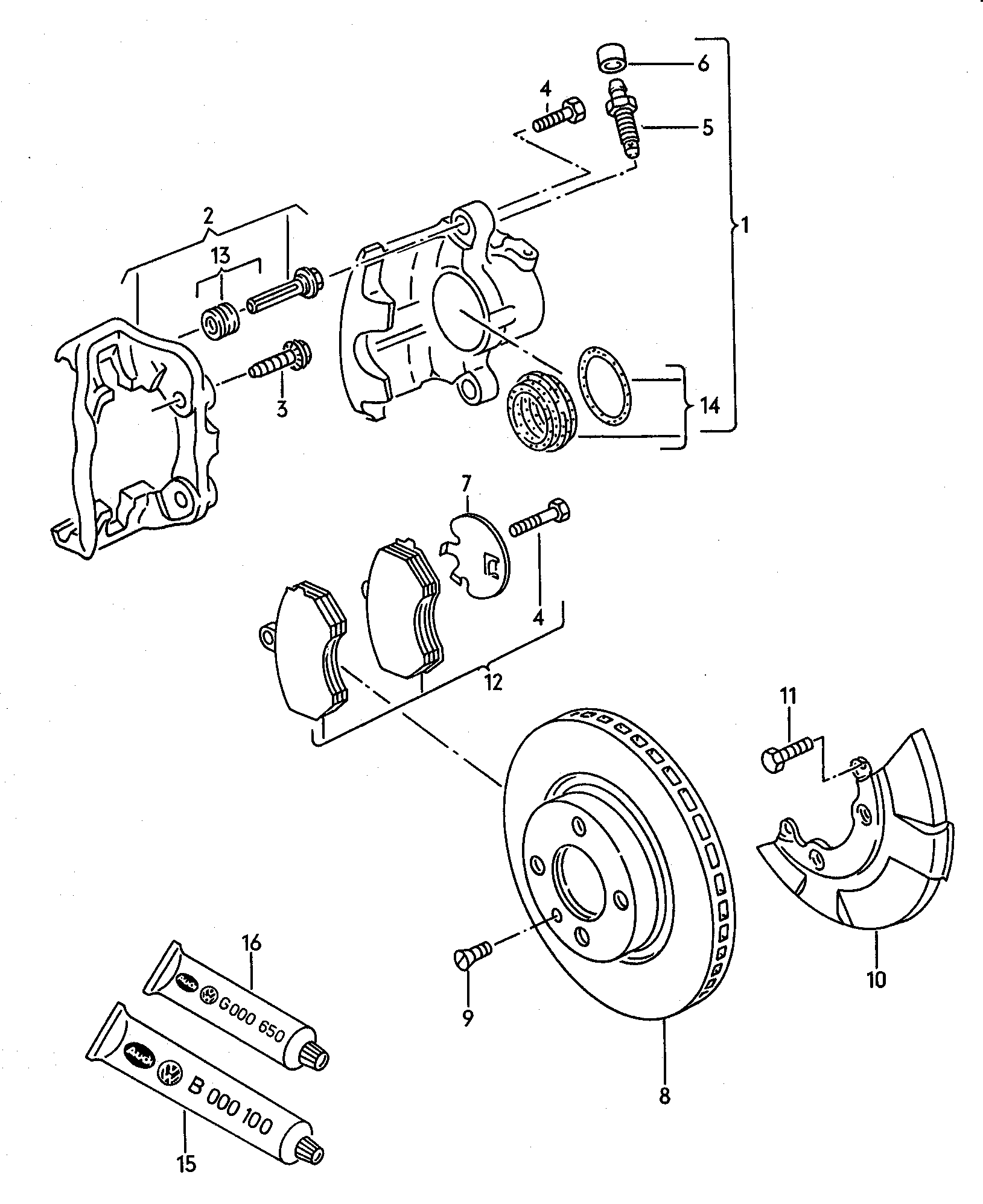 VAG 535 611 701 - Əyləc şlanqı furqanavto.az