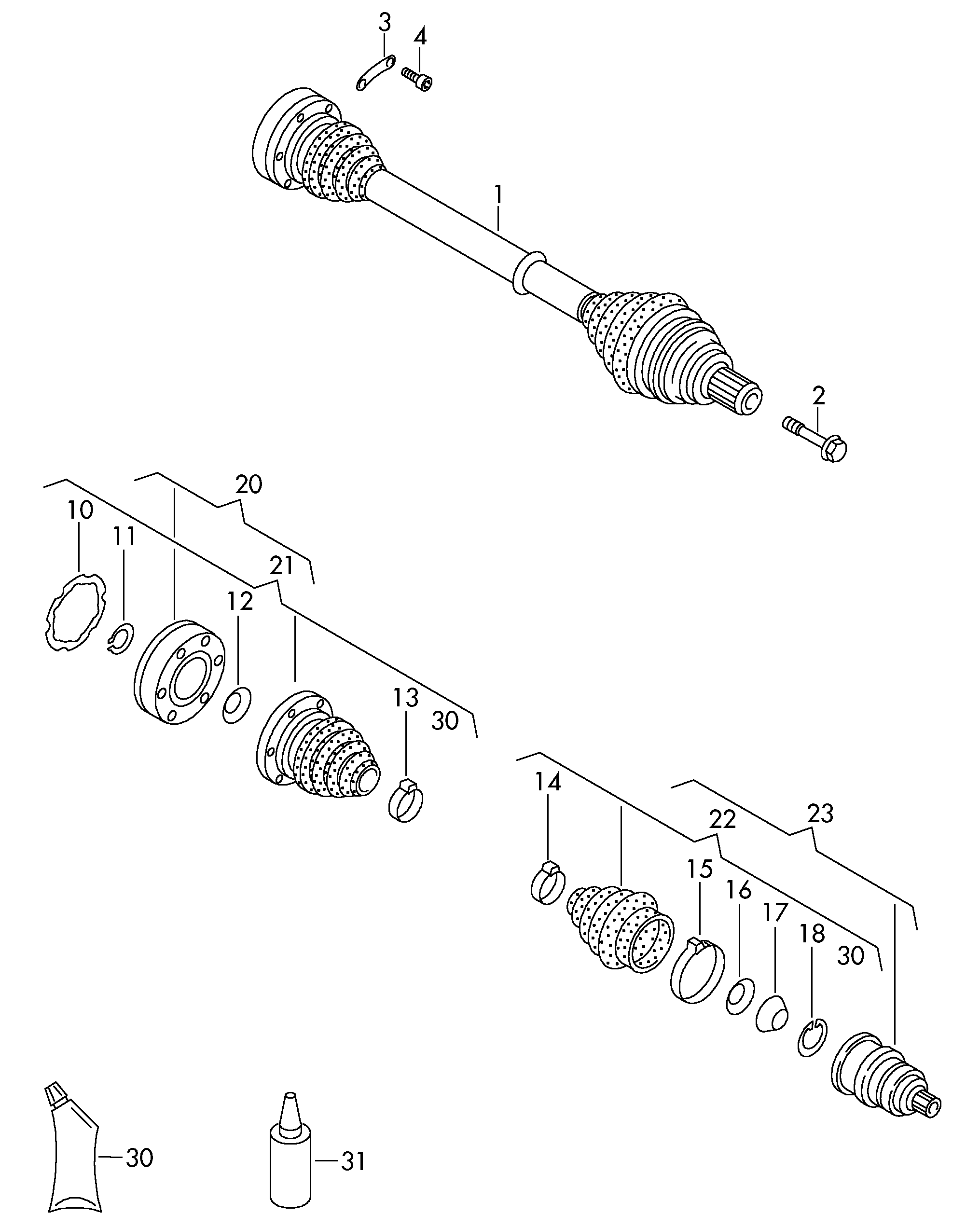 VW 5Q0 407 271 CC - Sürücü mili furqanavto.az