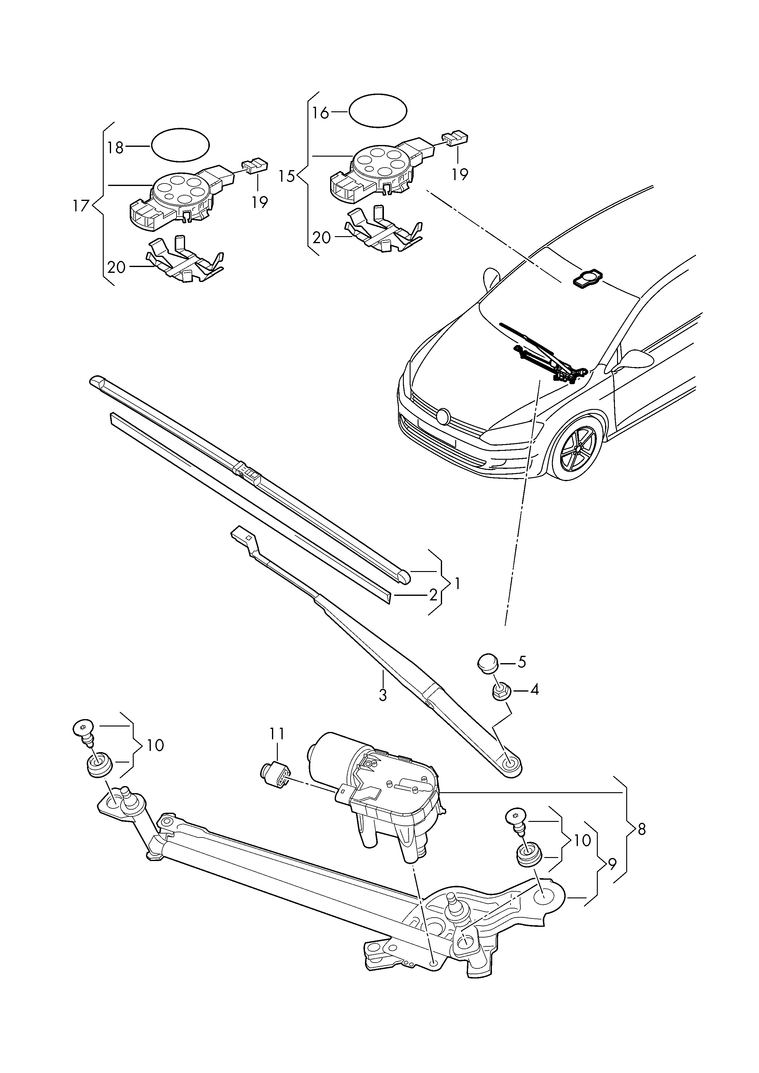 VW 5G1 998 002 - Sülən Bıçağı furqanavto.az