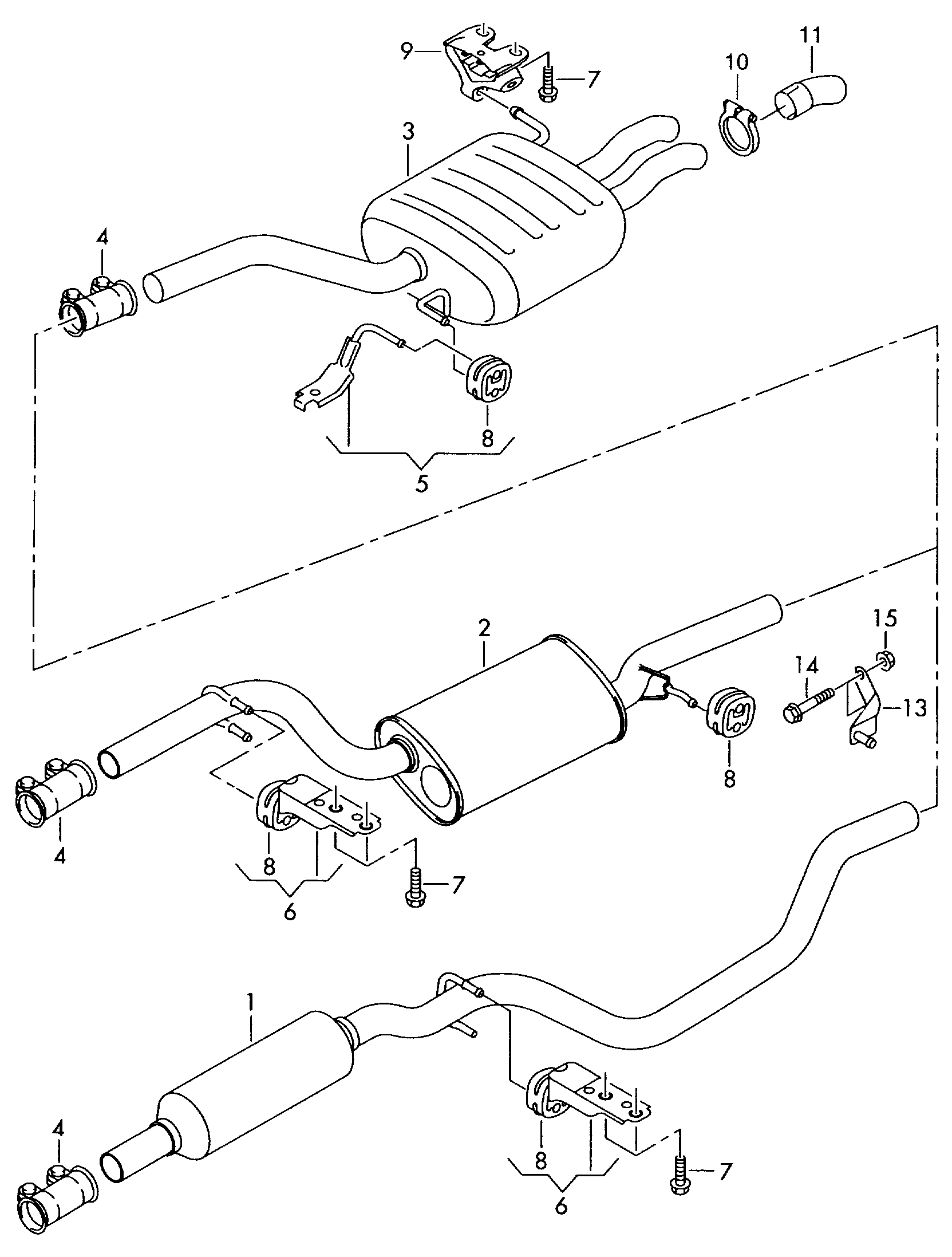 Seat 1K0 253 141N - Boru birləşdiricisi, egzoz sistemi furqanavto.az