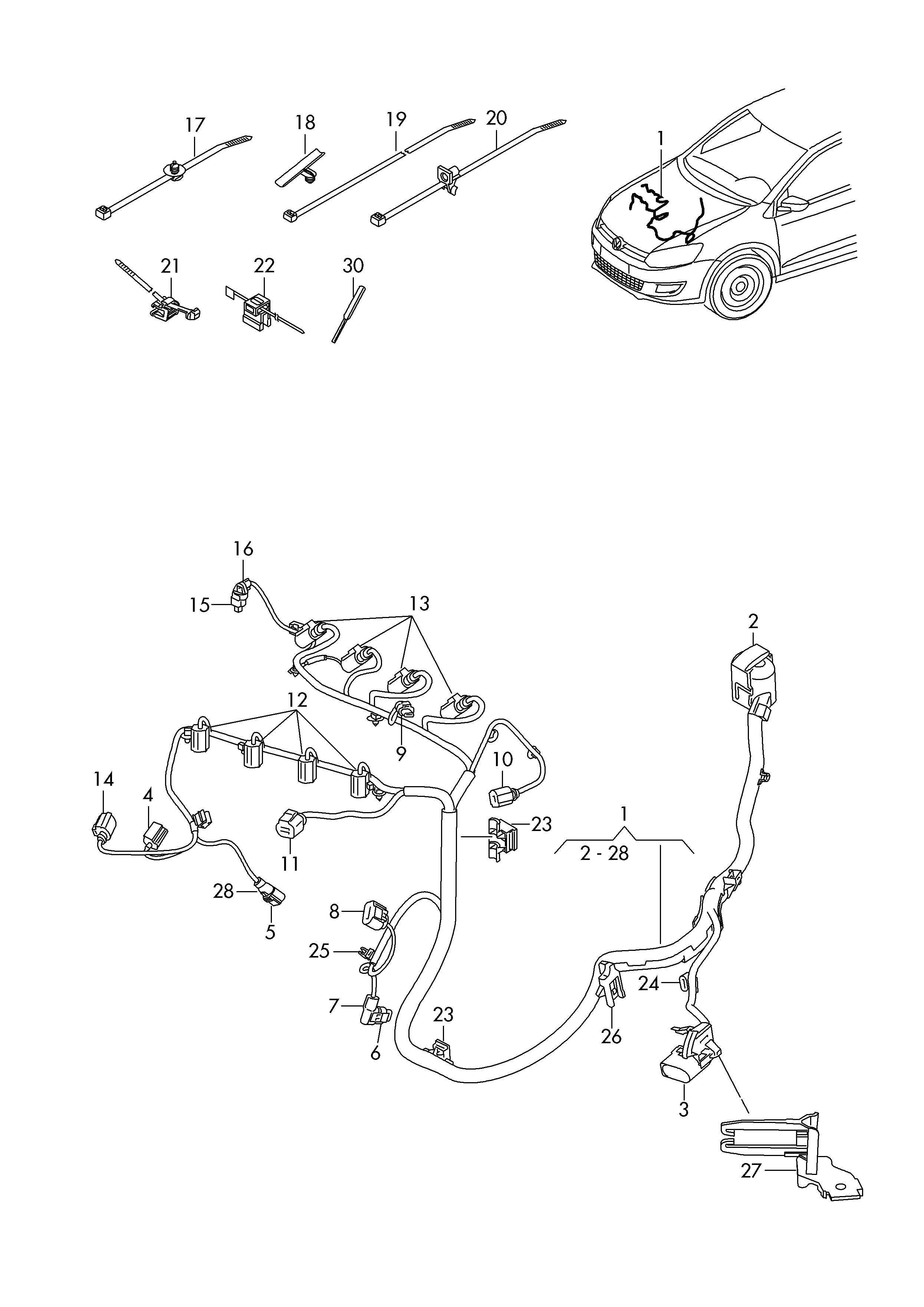 VAG 4D0971994 - Flat connector housing with contact locking mechanism furqanavto.az