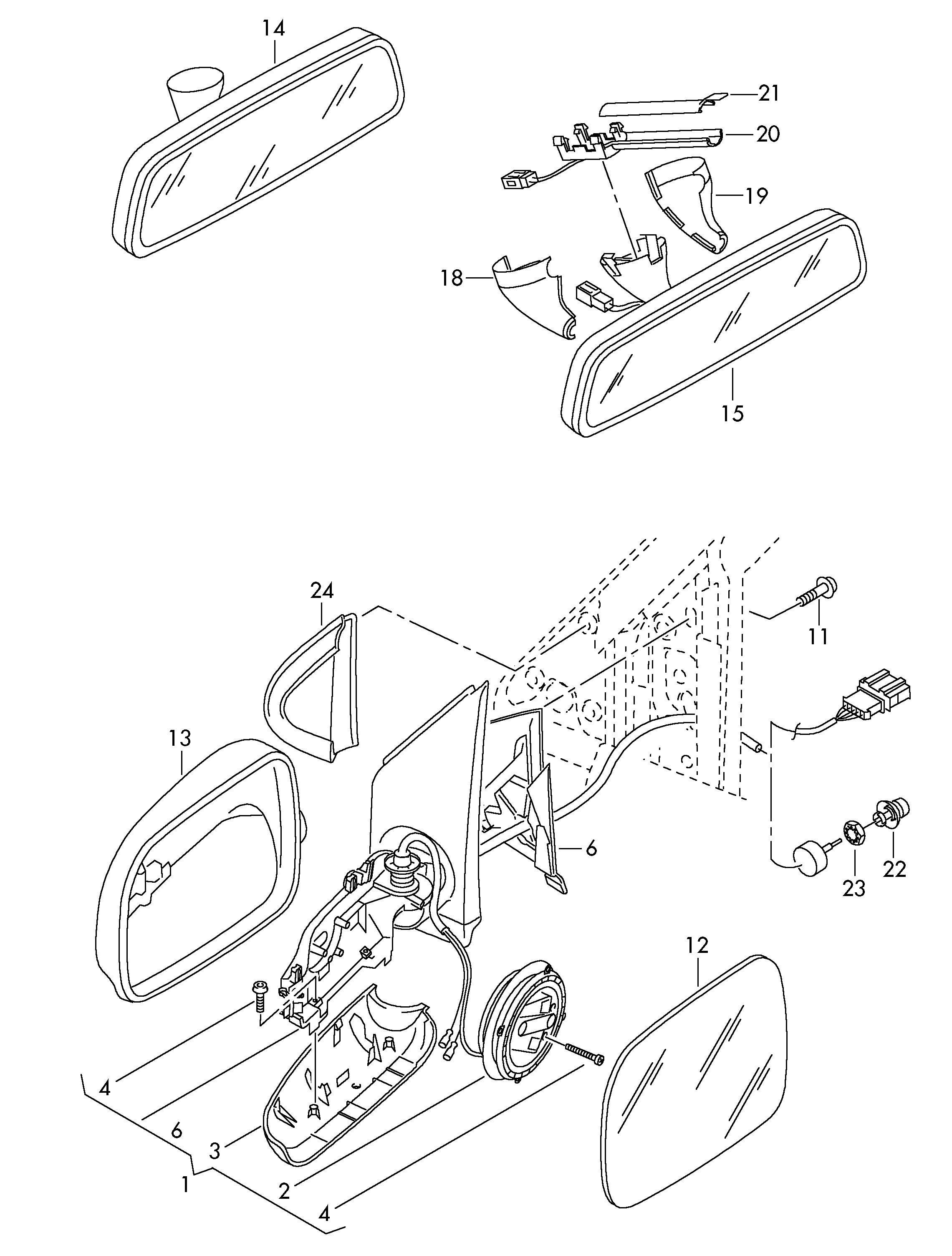 VAG 6Q1857507AD - Kənar güzgü furqanavto.az