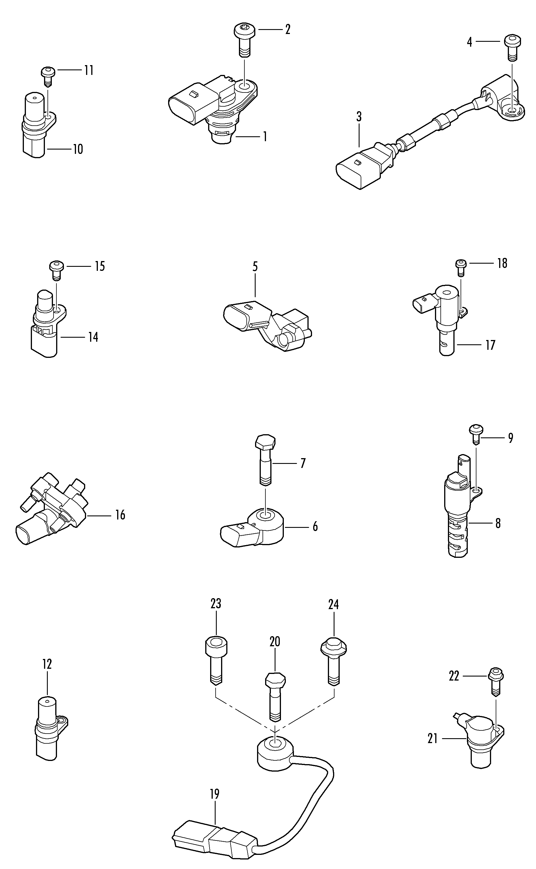 VAG 03C906433E - Sensor, krank mili nəbzi furqanavto.az