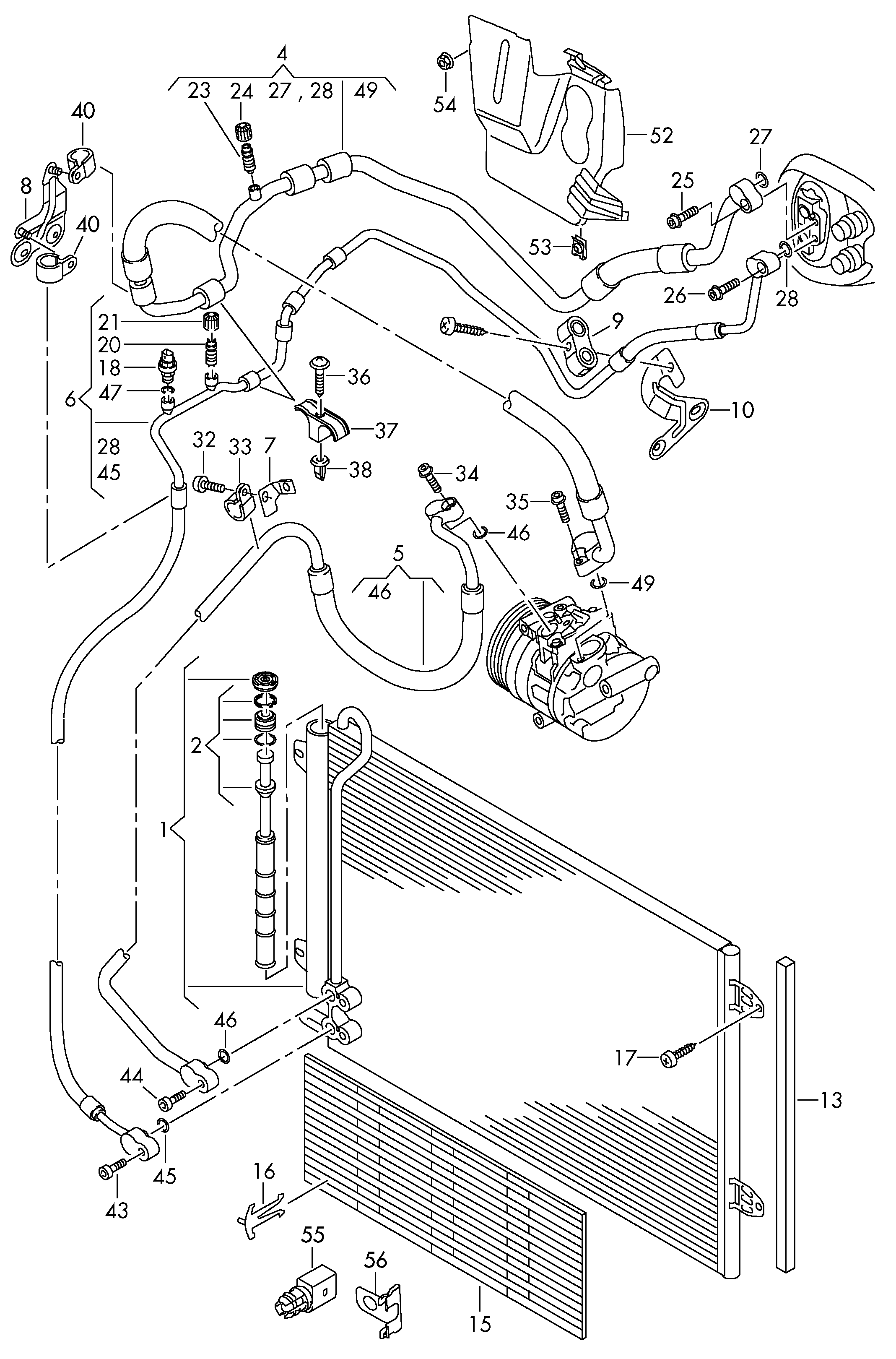 Seat 1K0959126D - Təzyiq açarı, kondisioner furqanavto.az