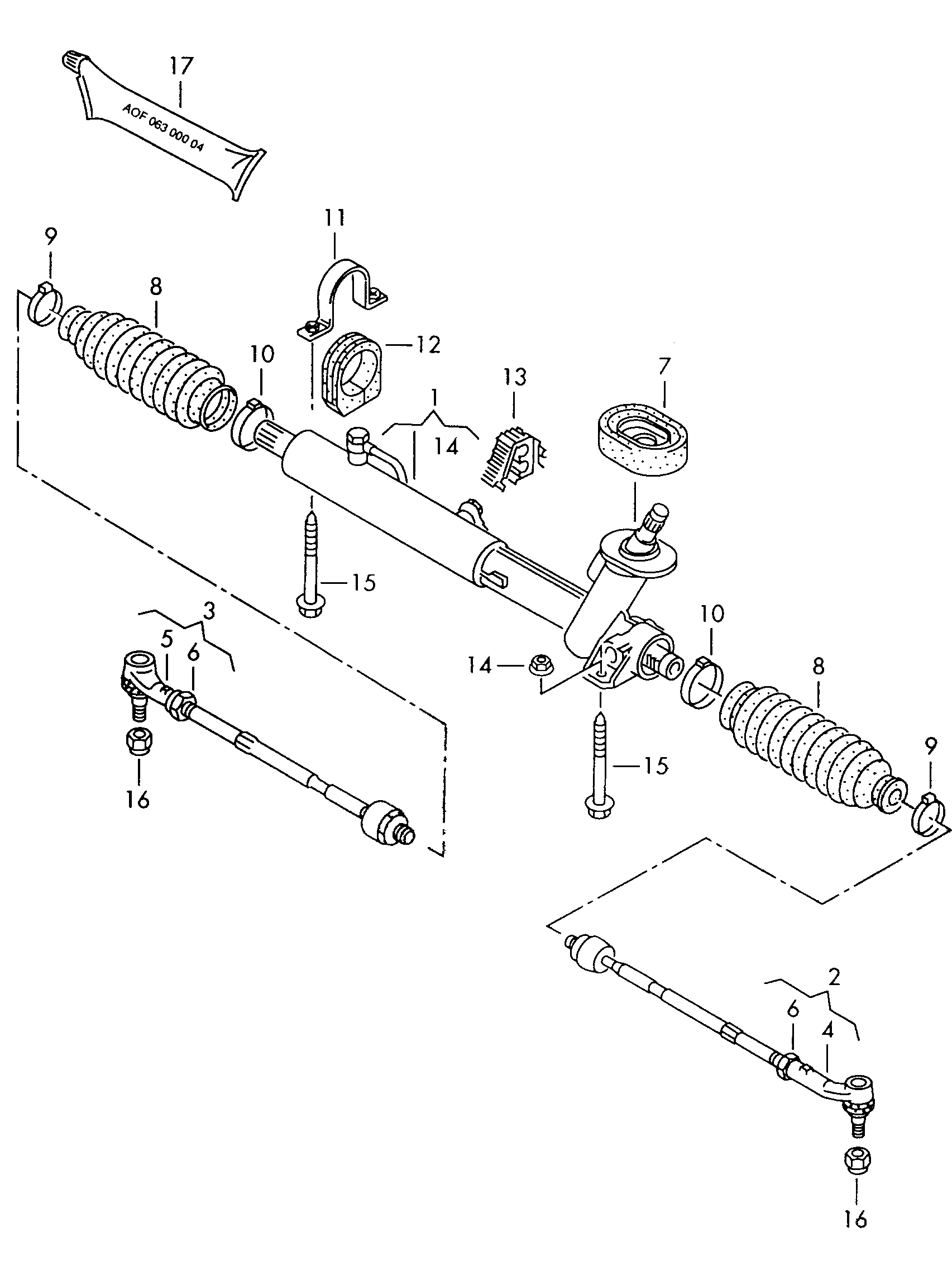 Seat 6X0 422 811 - Bağlama çubuğunun sonu furqanavto.az