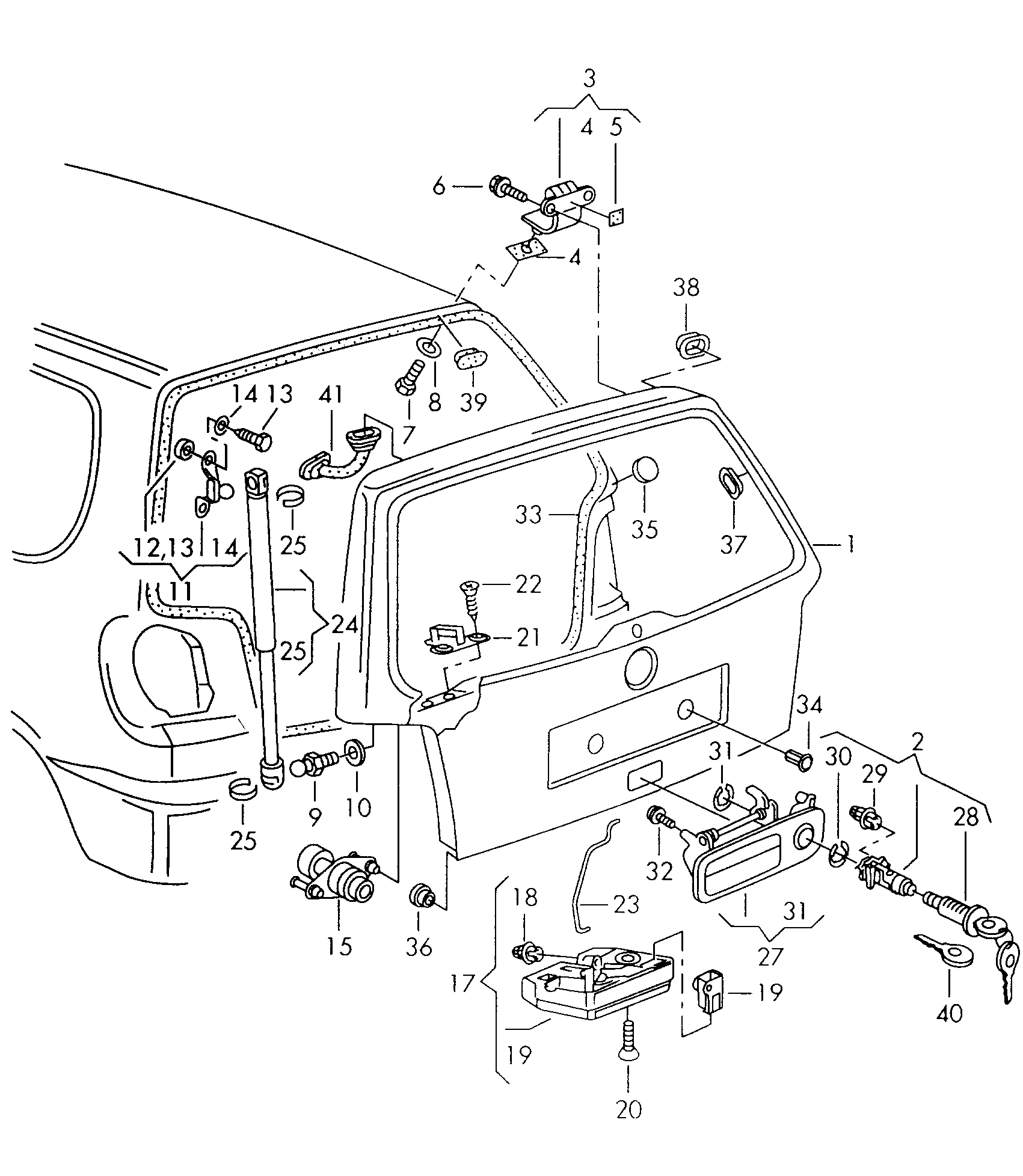 VAG 6N0 827 550A - Qazlı bulaq, baqaj, yük yeri furqanavto.az