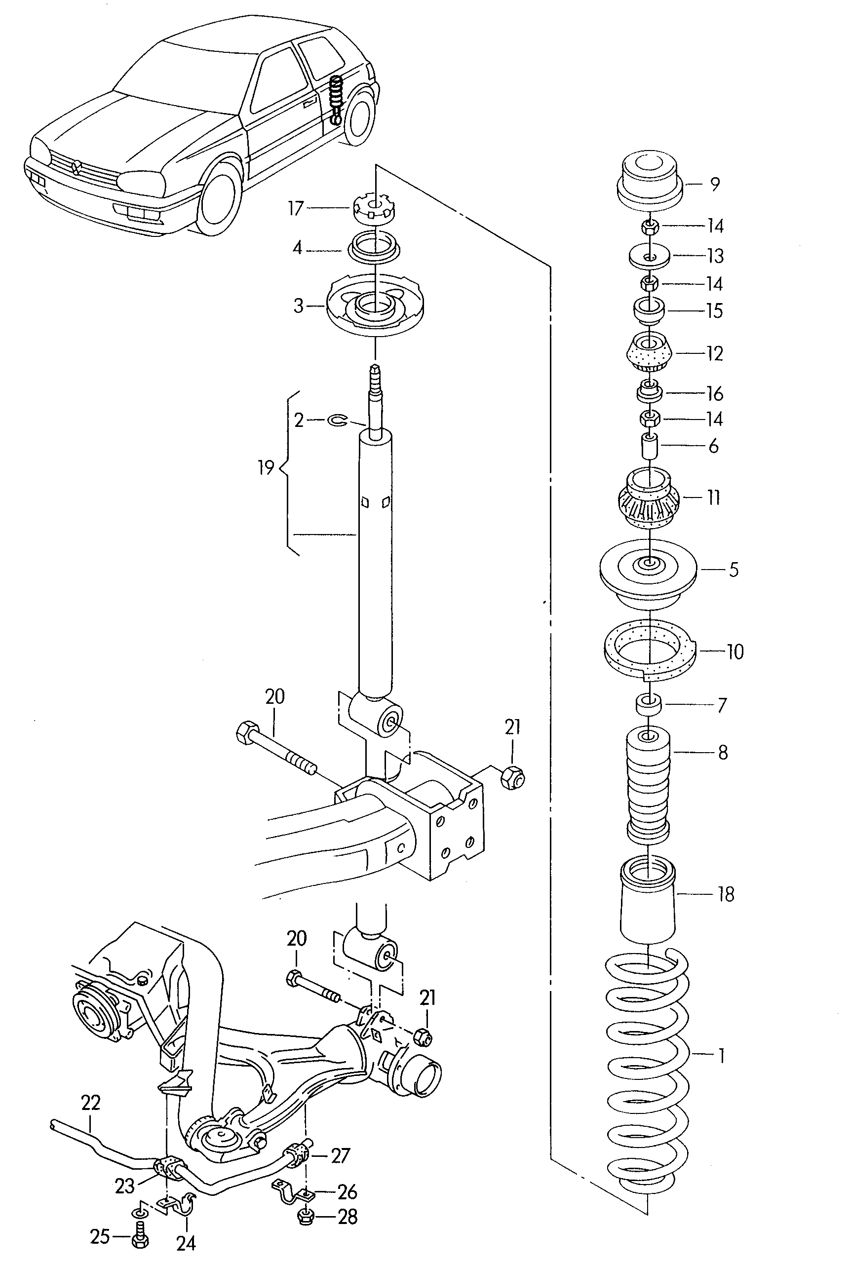 VAG 6N0 513 031 E - Amortizator furqanavto.az