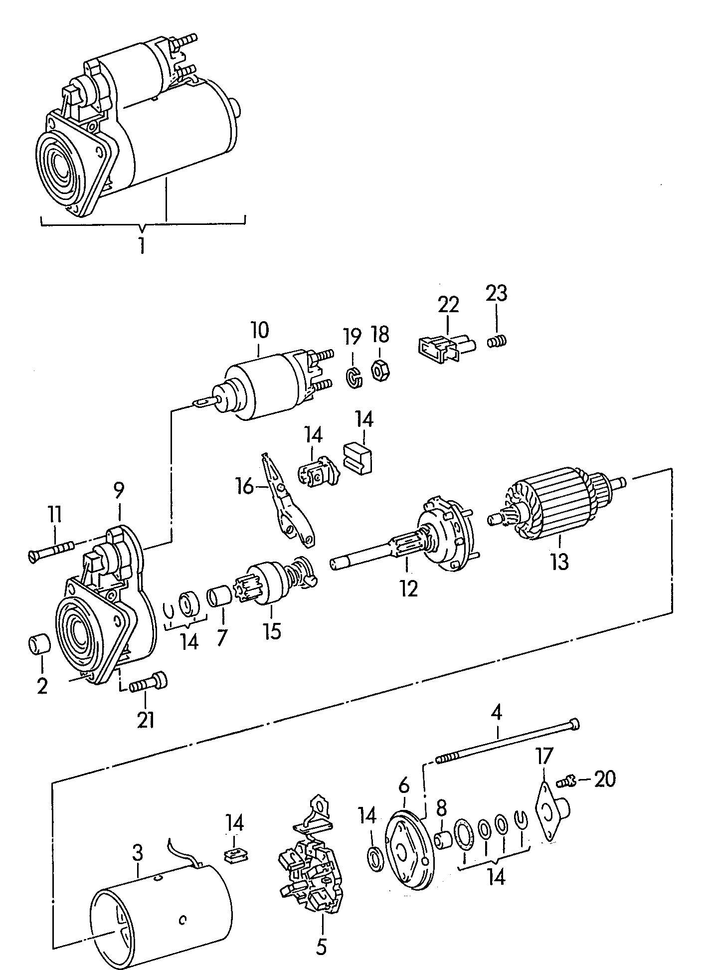 AUDI 035 911 335 C - Pinion, başlanğıc furqanavto.az