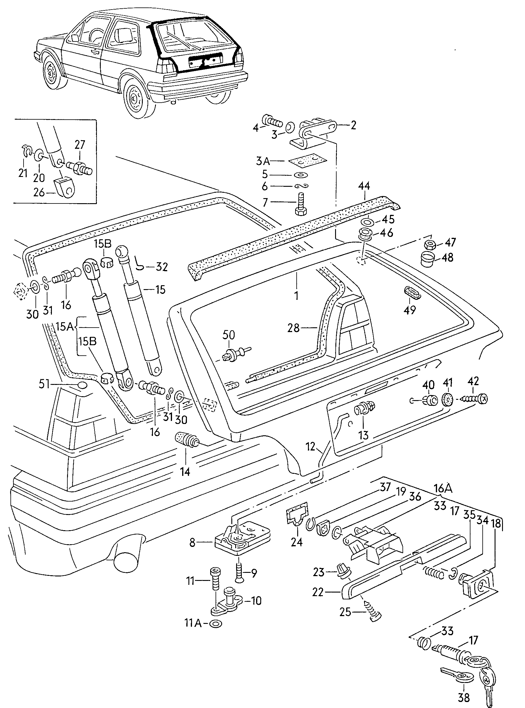 Skoda 191 827 550 B - Qazlı bulaq, baqaj, yük yeri furqanavto.az