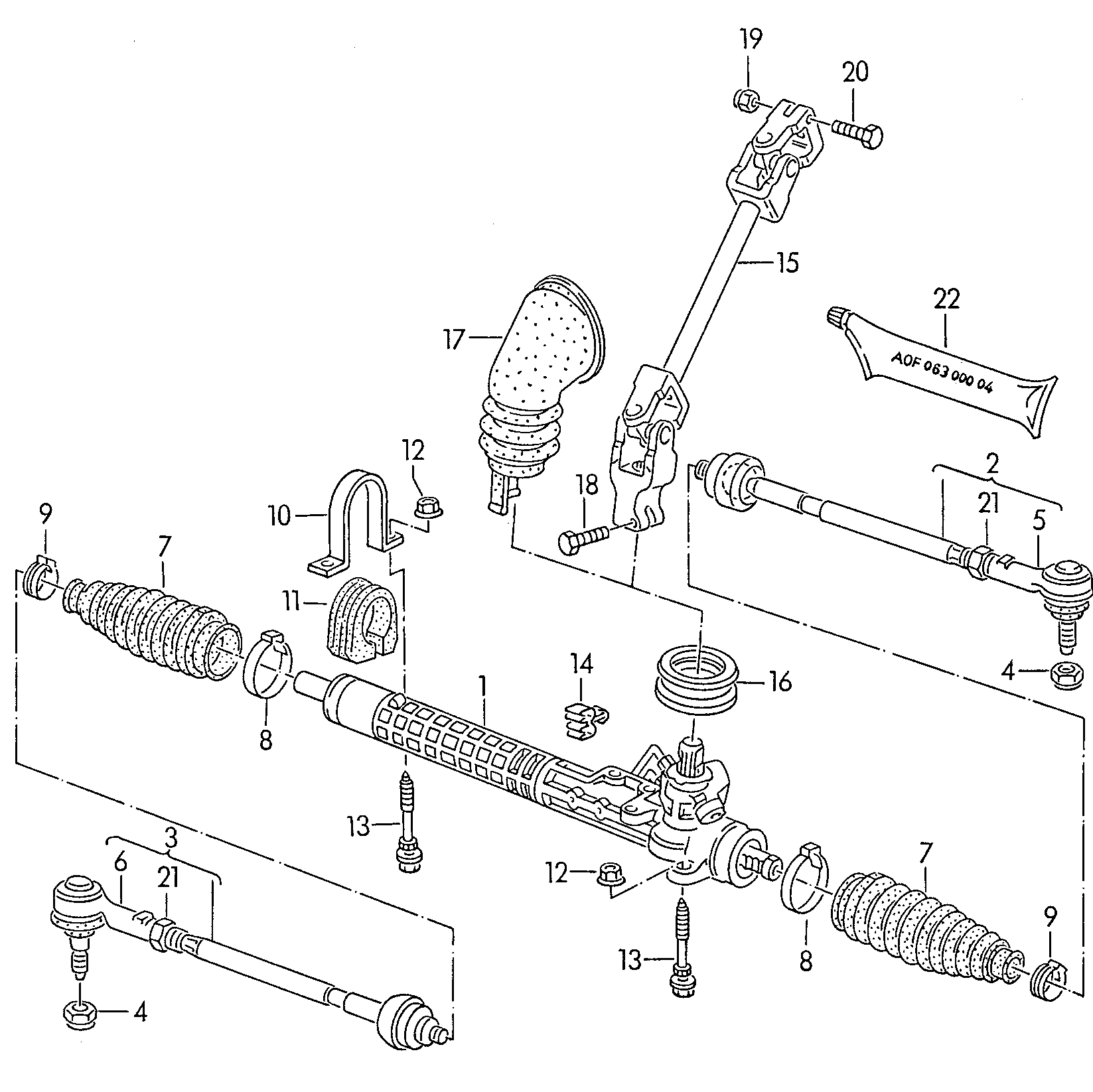 AUDI 191422061EX - Sükan qurğusu furqanavto.az