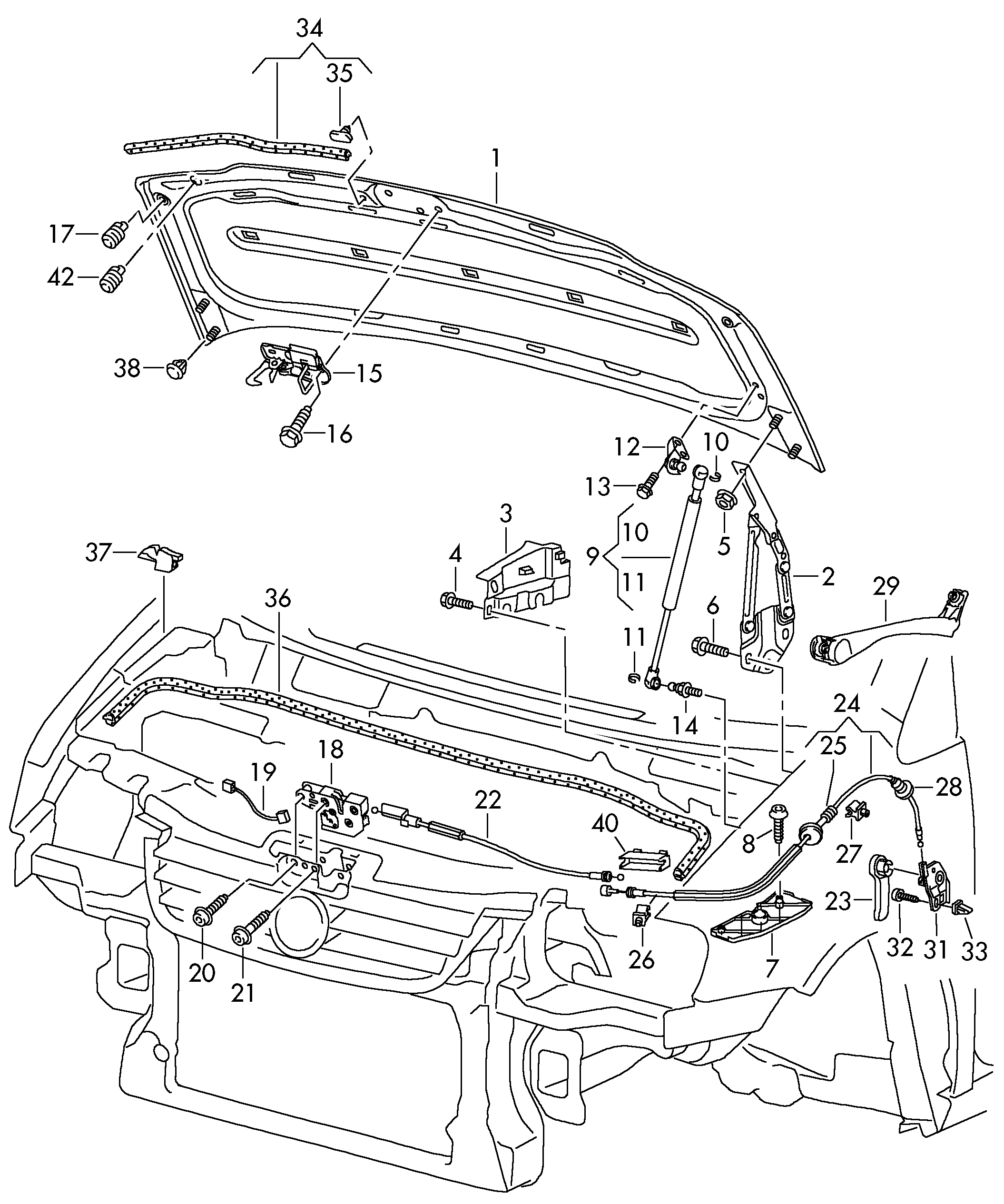 VW 1T0 823 359 A - Qazlı bulaq, baqaj, yük yeri furqanavto.az