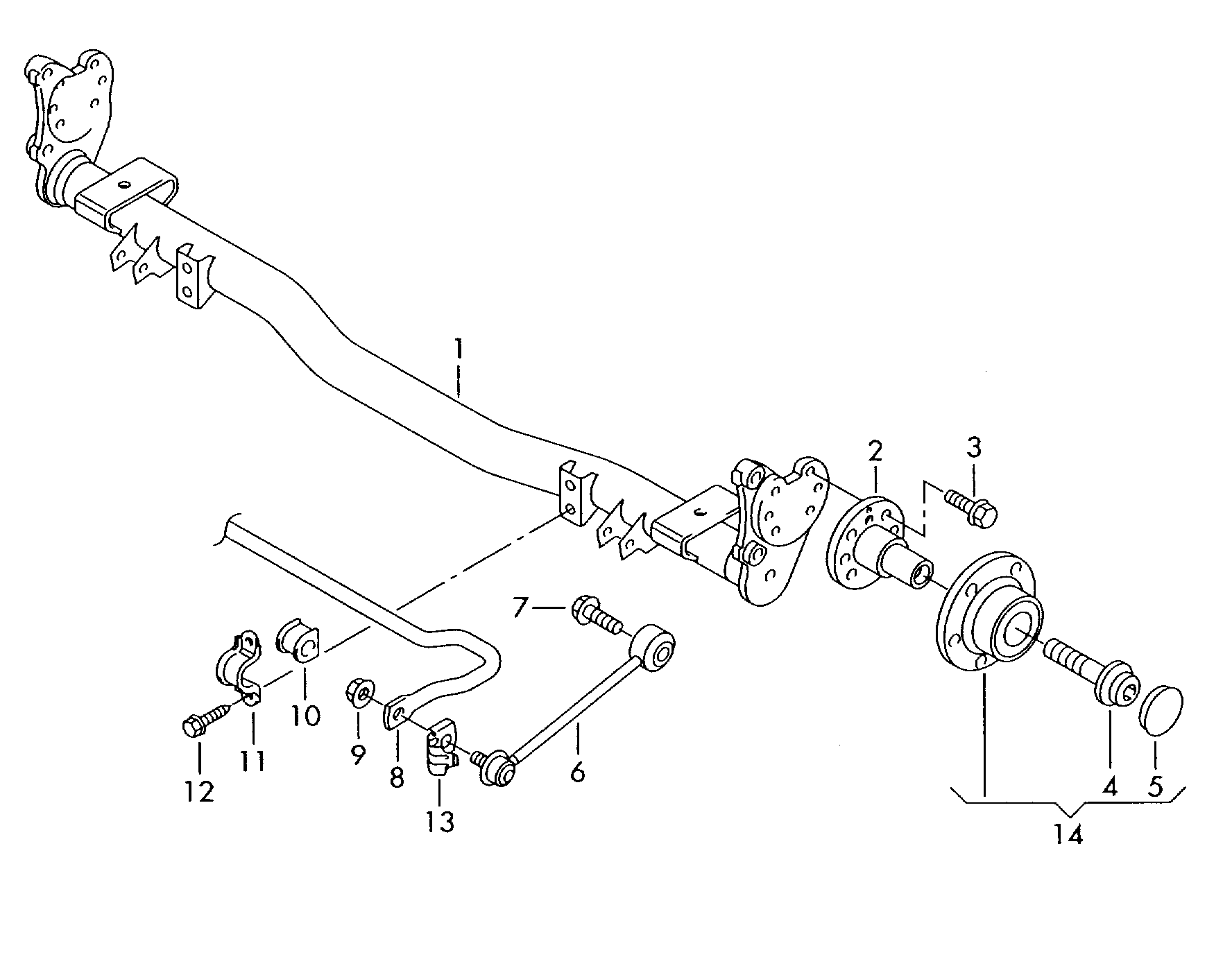 VAG 2K0 505 465E - Çubuq / Strut, stabilizator furqanavto.az