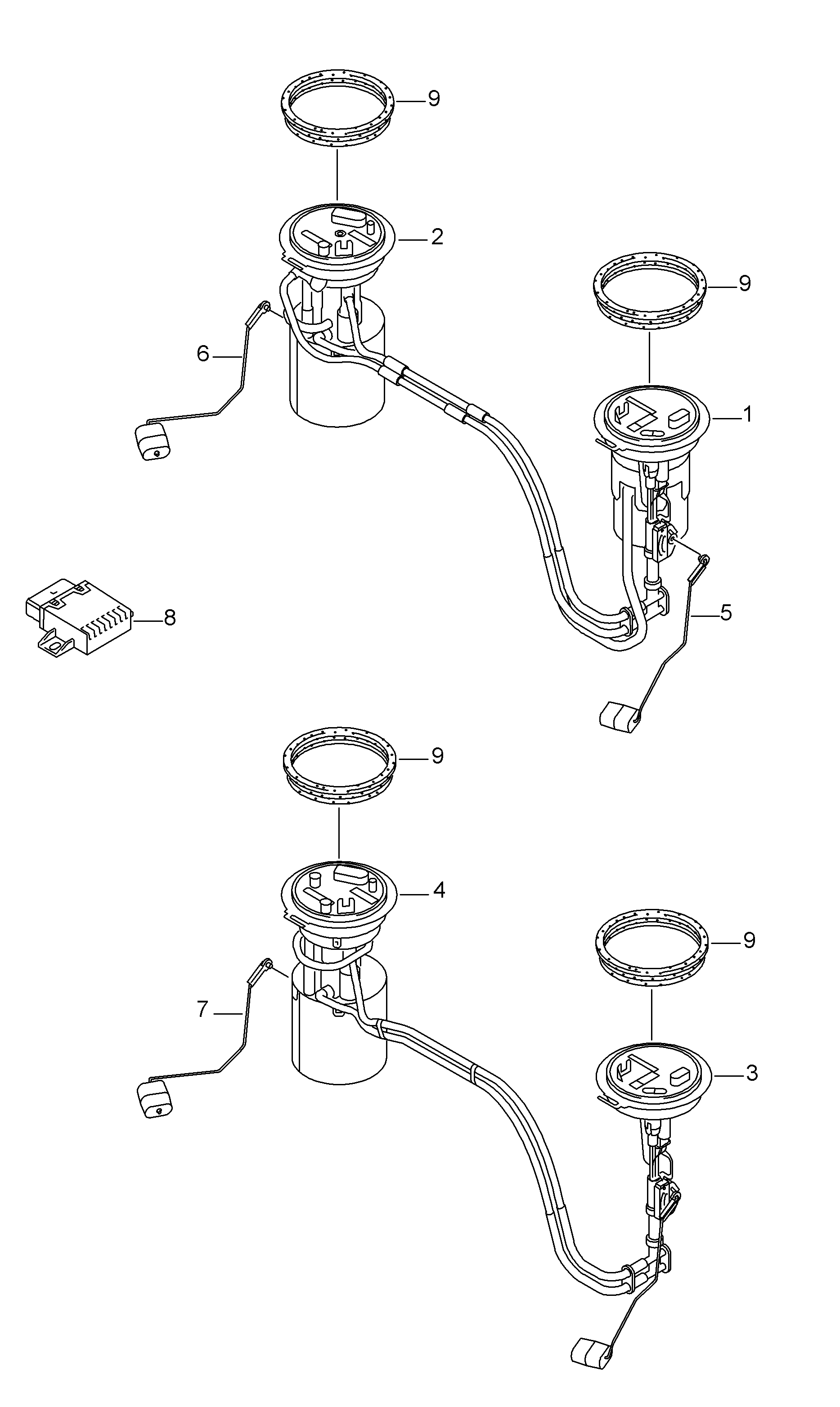 Seat 5N0919109F - Göndərən bölmə, yanacaq çəni furqanavto.az