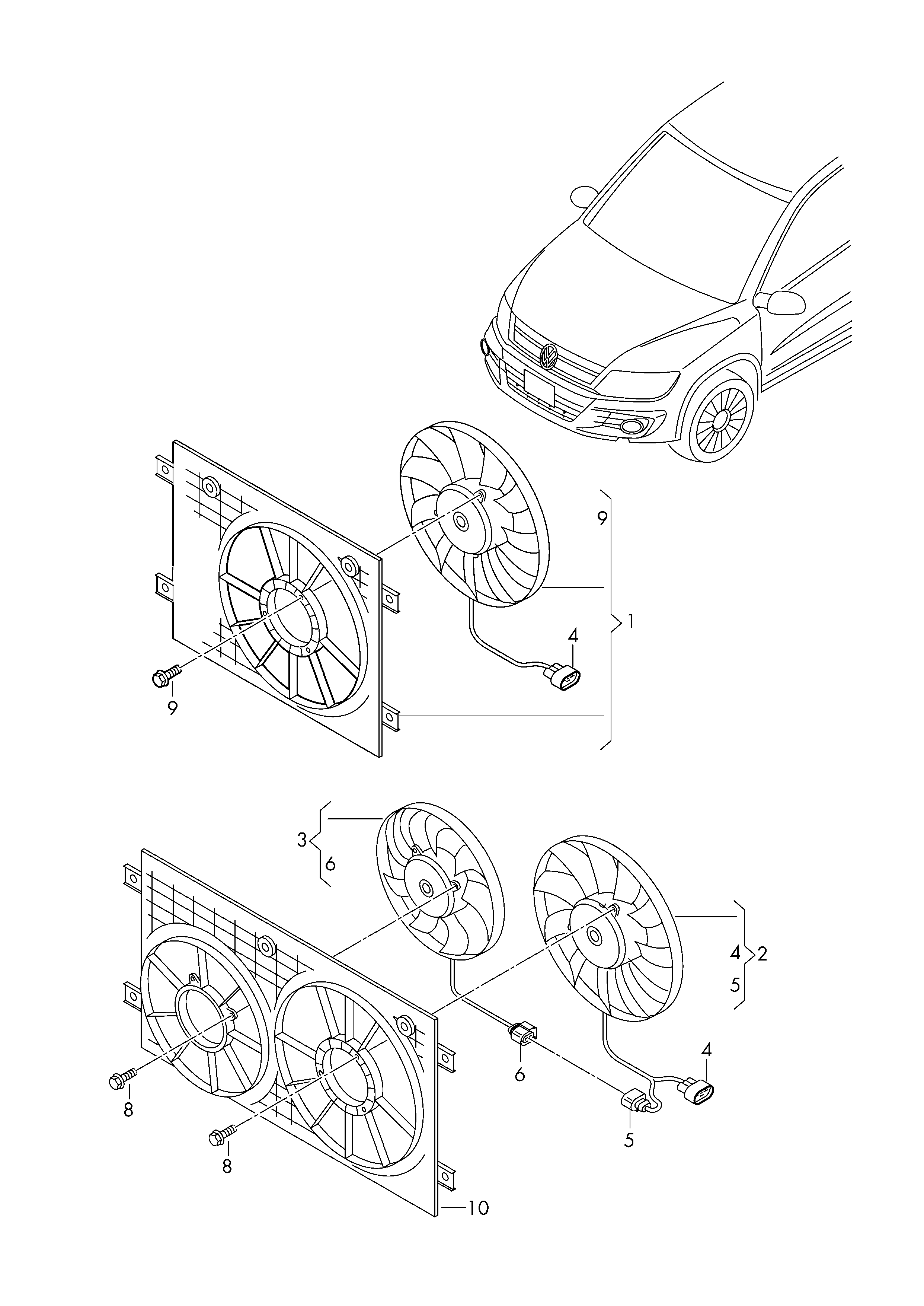 Seat 1K0 959 455 FR - Fen, radiator furqanavto.az