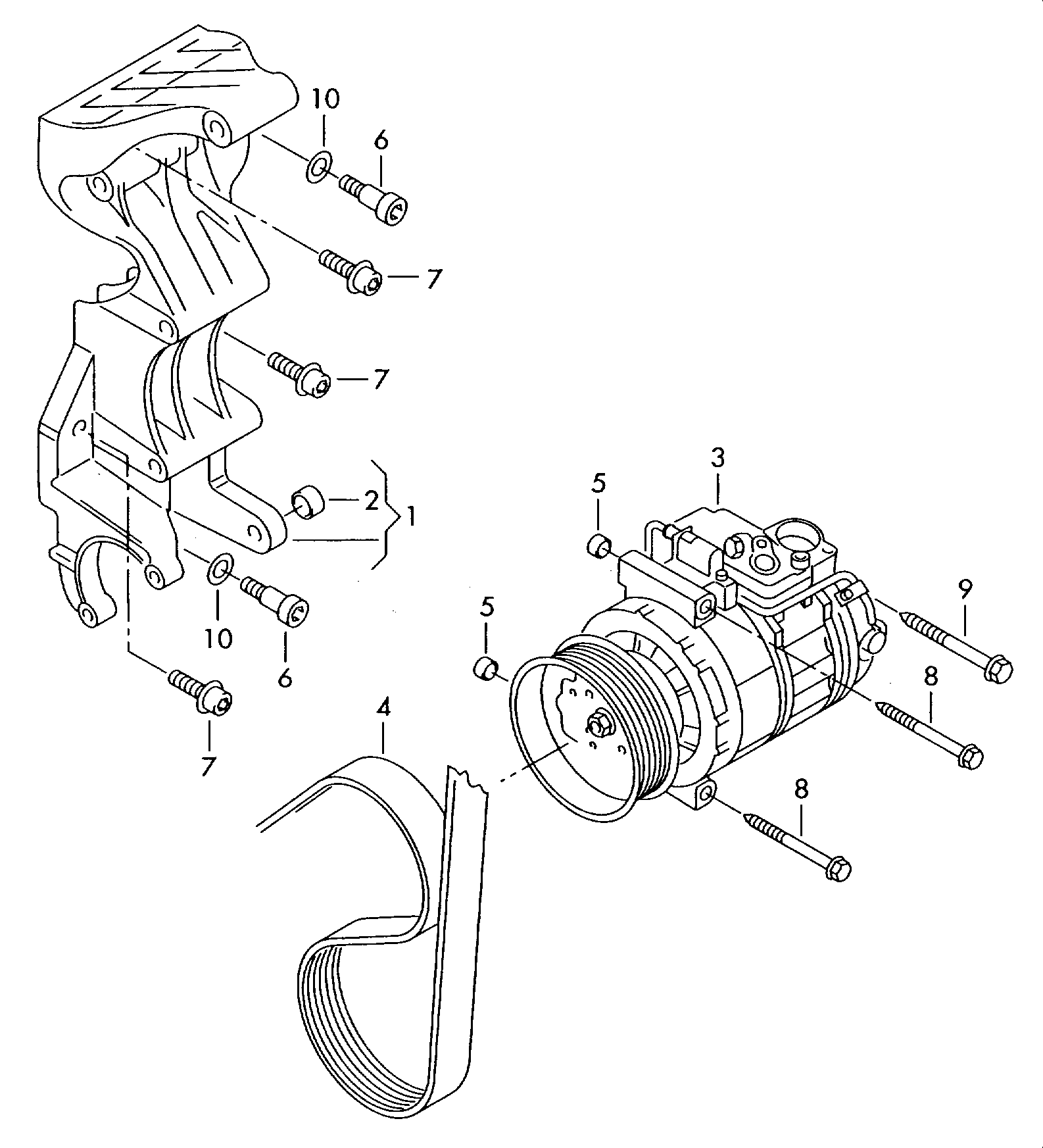 Bentley 3B0820803C - Kompressor, kondisioner furqanavto.az