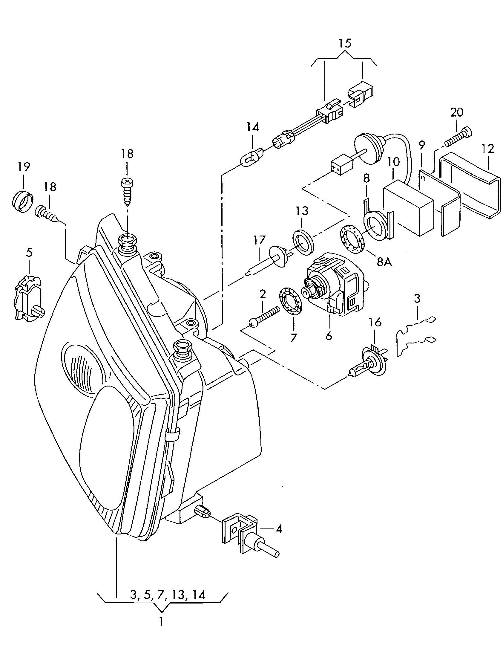 AUDI (FAW) N  10445701 - Lampa, fara furqanavto.az