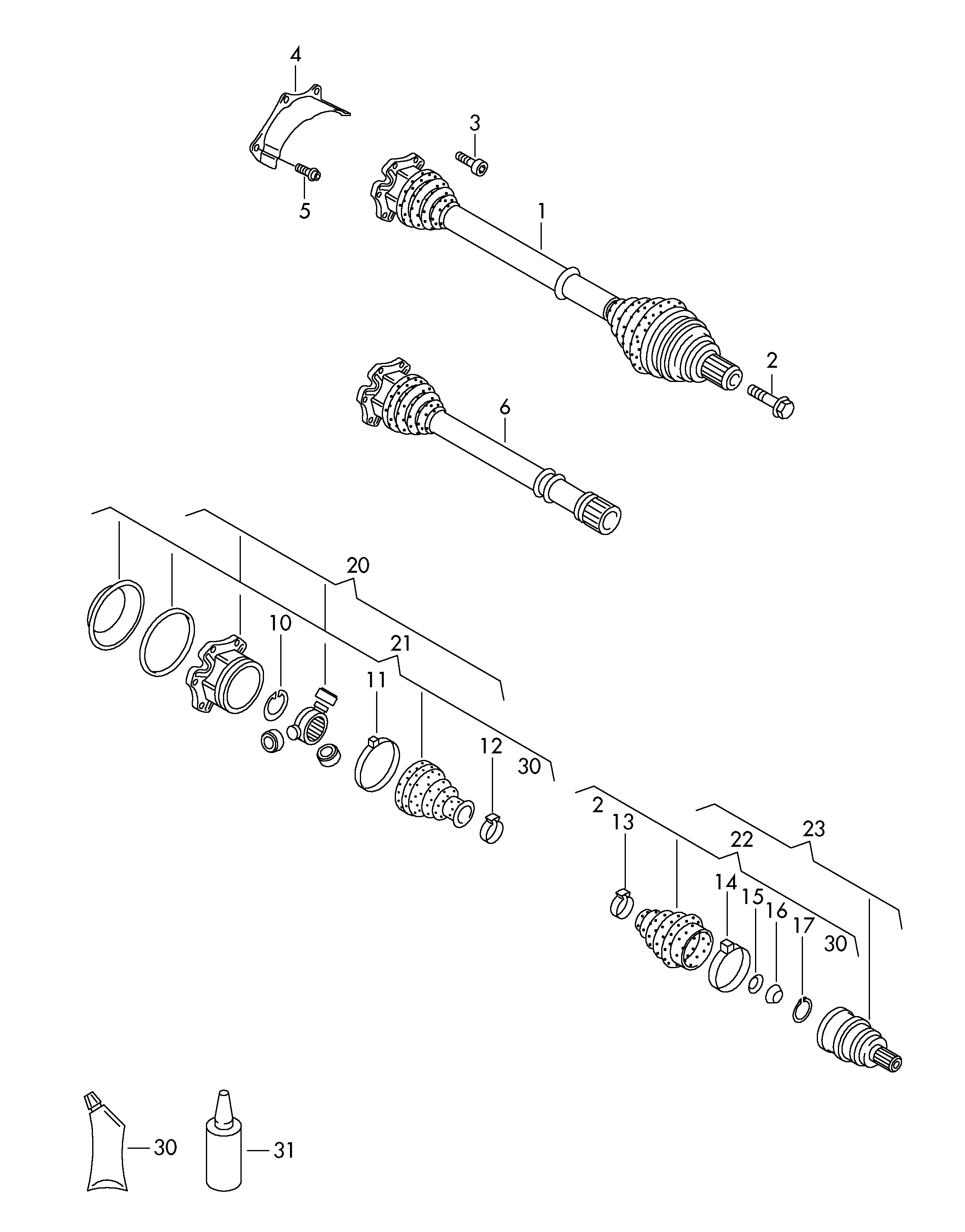 Skoda 8D0407451DX - Sürücü mili furqanavto.az