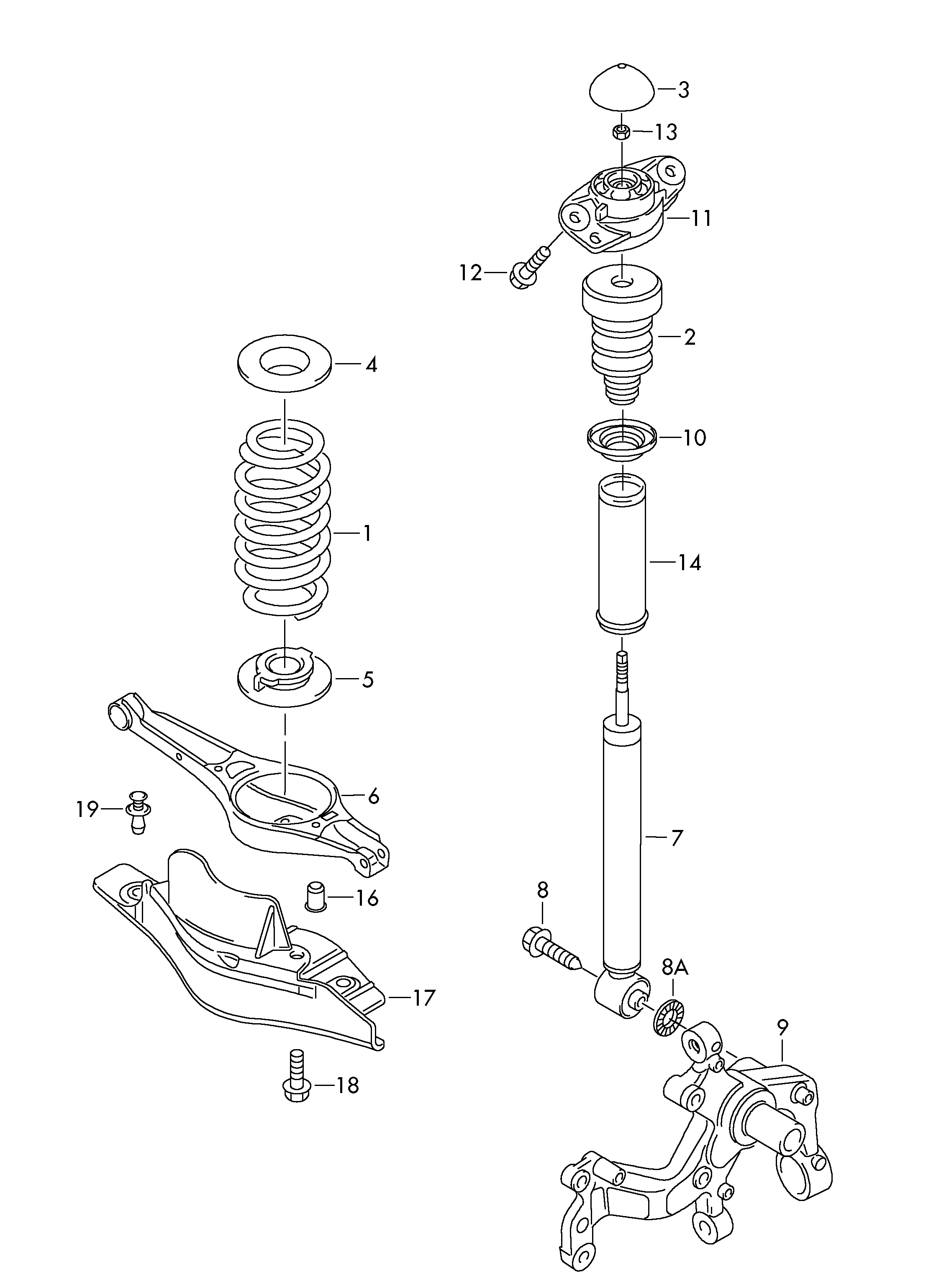 Porsche 3C0511115AC - Coil spring furqanavto.az