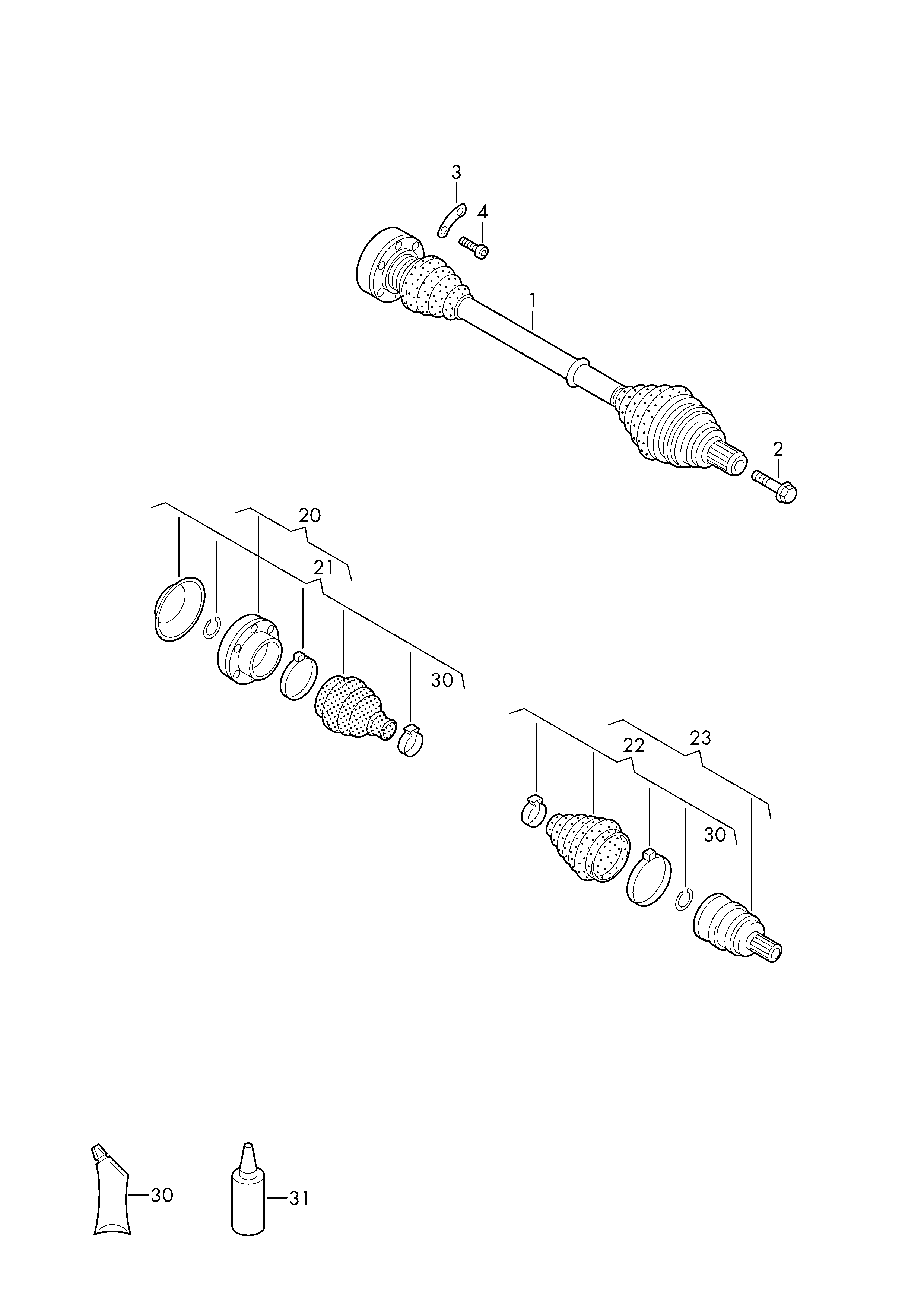 VW 3AB 407 271 - Sürücü mili furqanavto.az