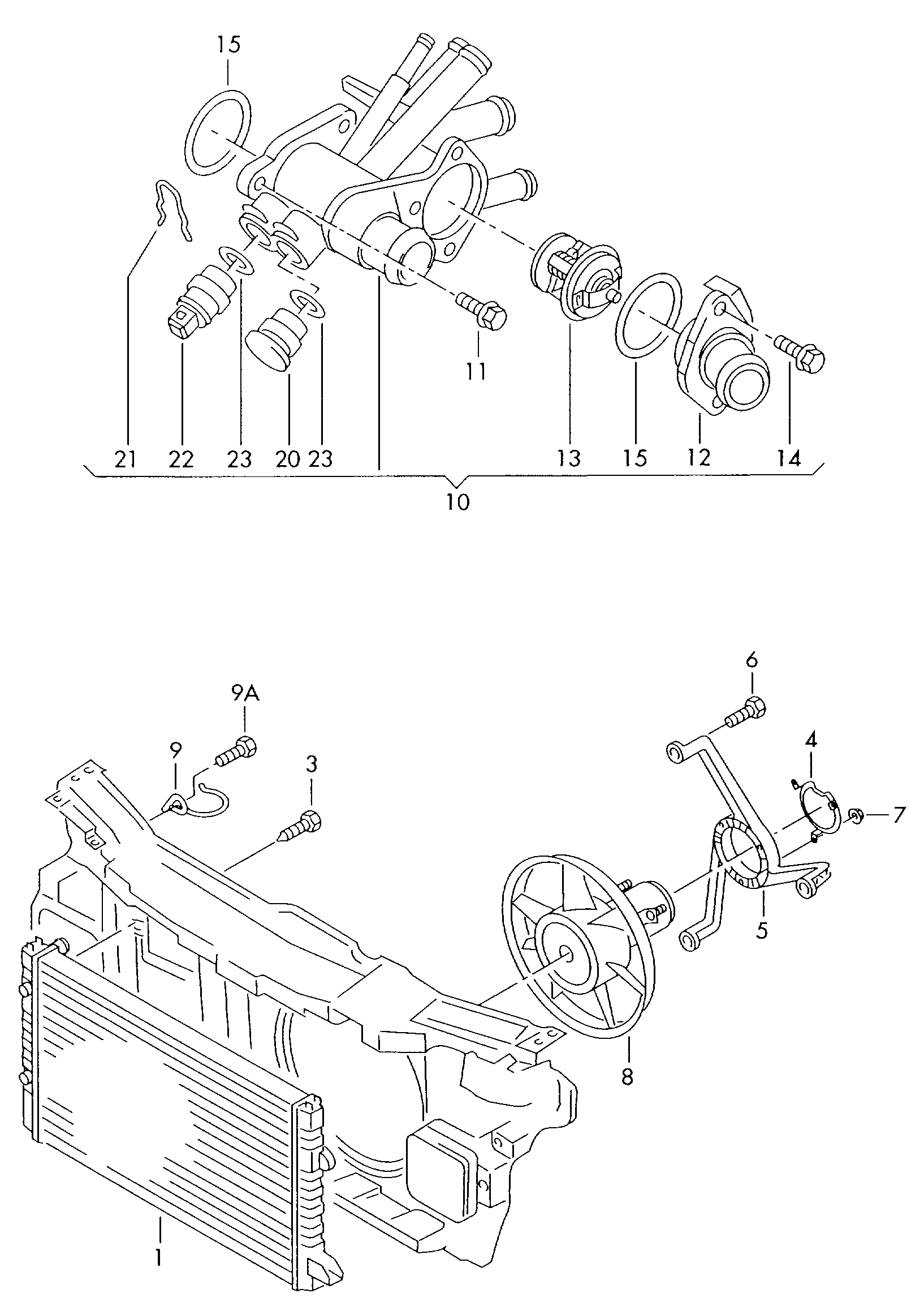 AUDI 032 121 111 BB - Termostat, soyuducu furqanavto.az