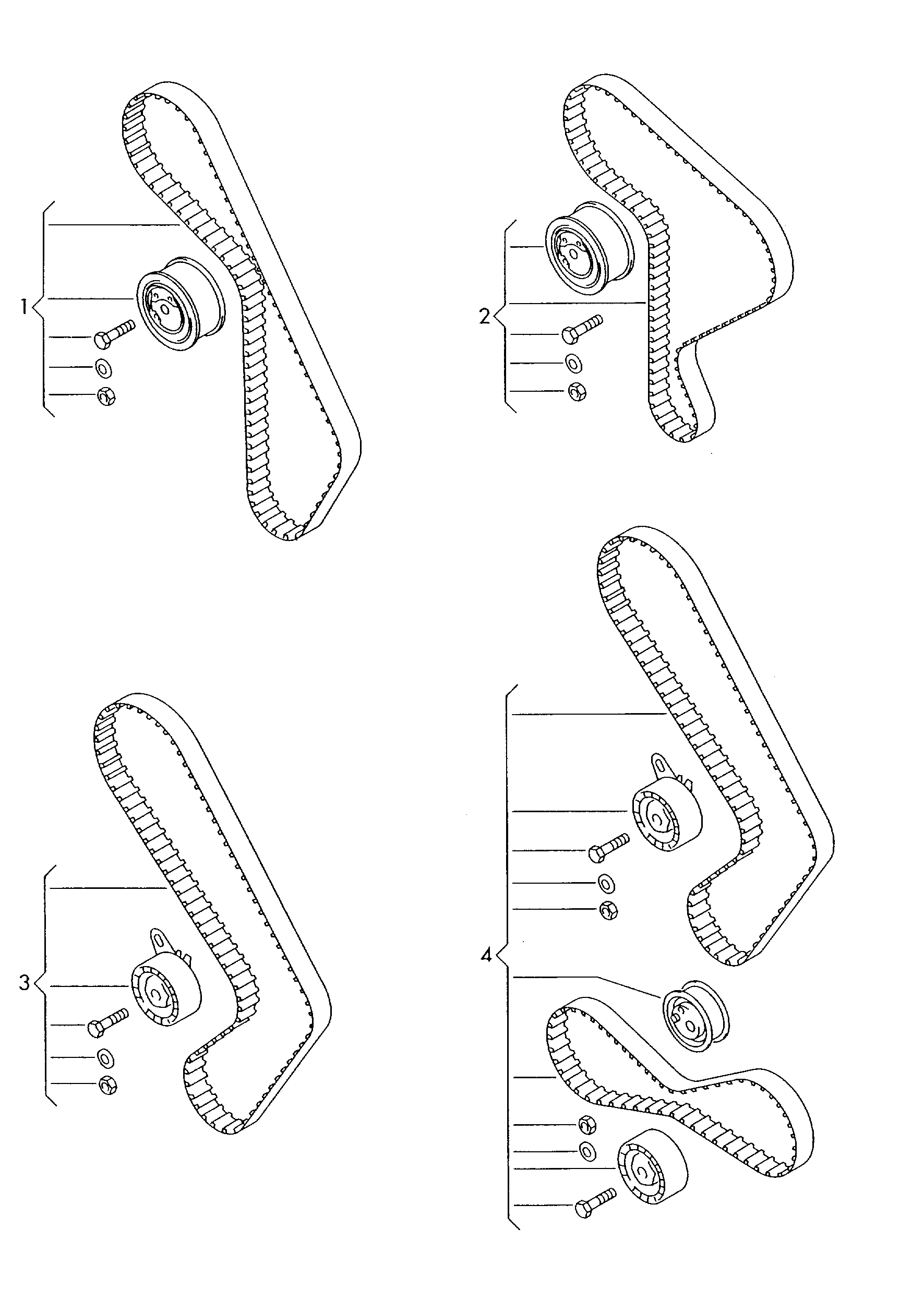 VW 074 198 119 L - Vaxt kəməri dəsti furqanavto.az