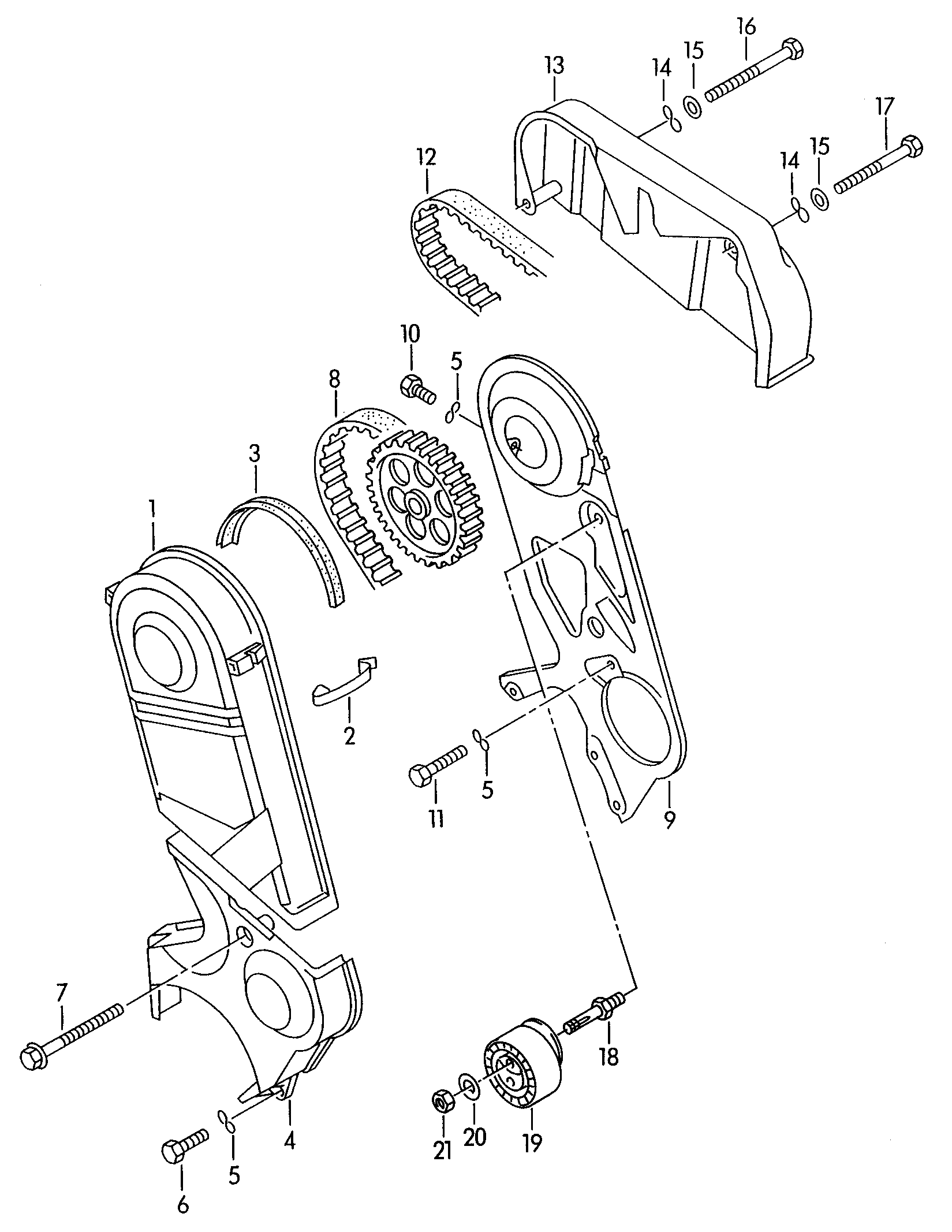 Skoda 074 109 119 R - Vaxt kəməri dəsti furqanavto.az