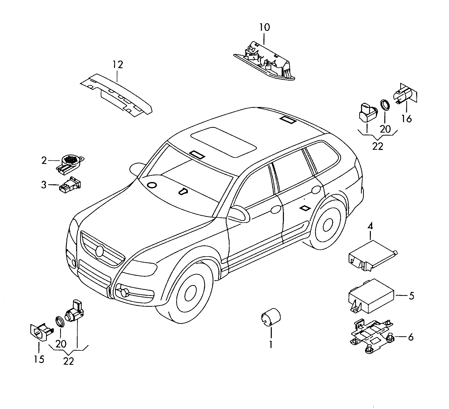 VW 1J0 998 275 B - Sensor, parkinq köməkçisi furqanavto.az