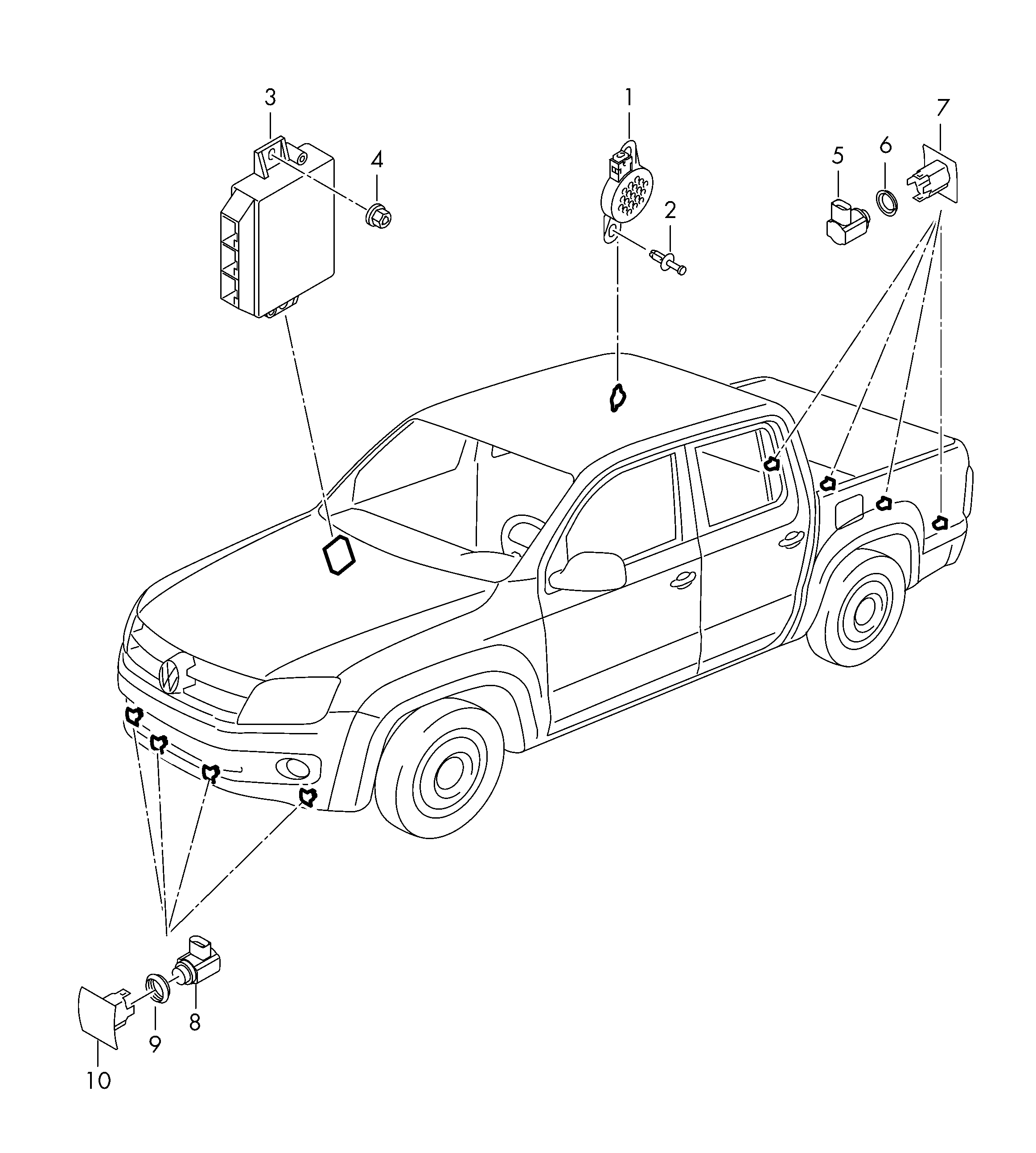 VW 1S0919275C - Sensor, parkinq köməkçisi furqanavto.az
