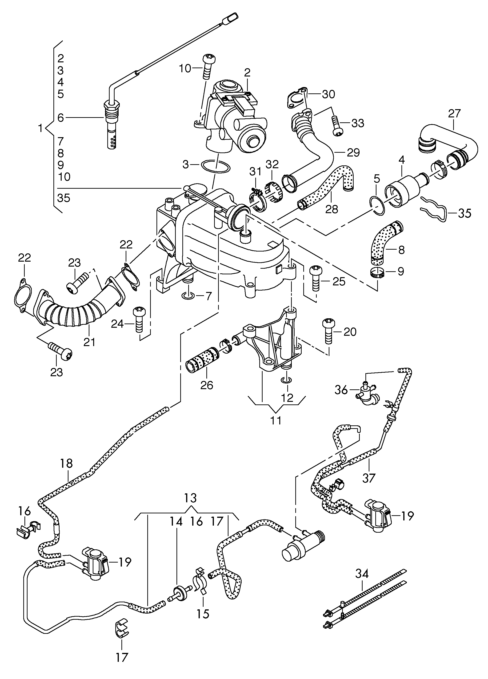 VAG N  90062702 - Conta, suqəbuledici manifold www.furqanavto.az