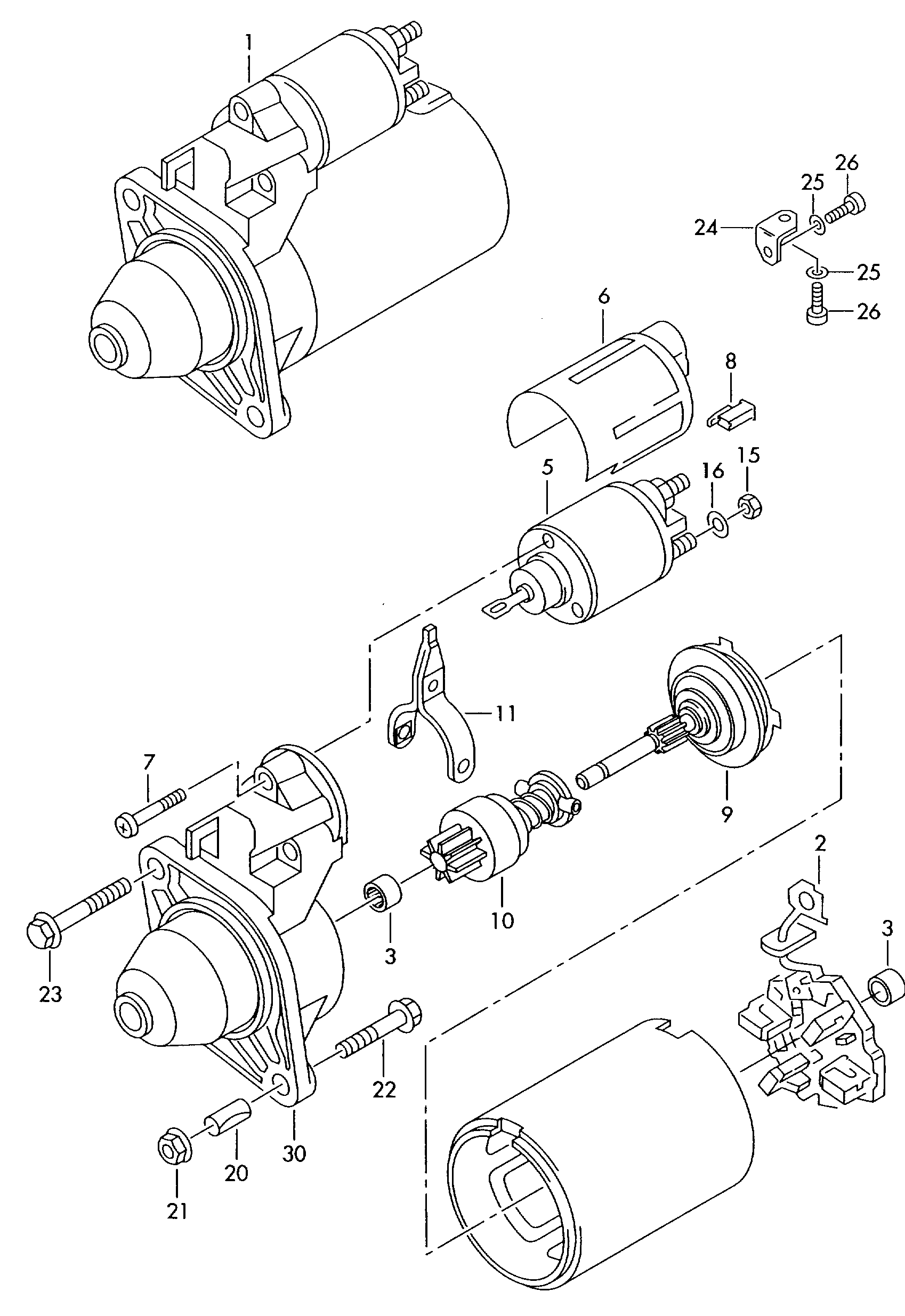 AUDI 059 911 024 G - Başlanğıc furqanavto.az