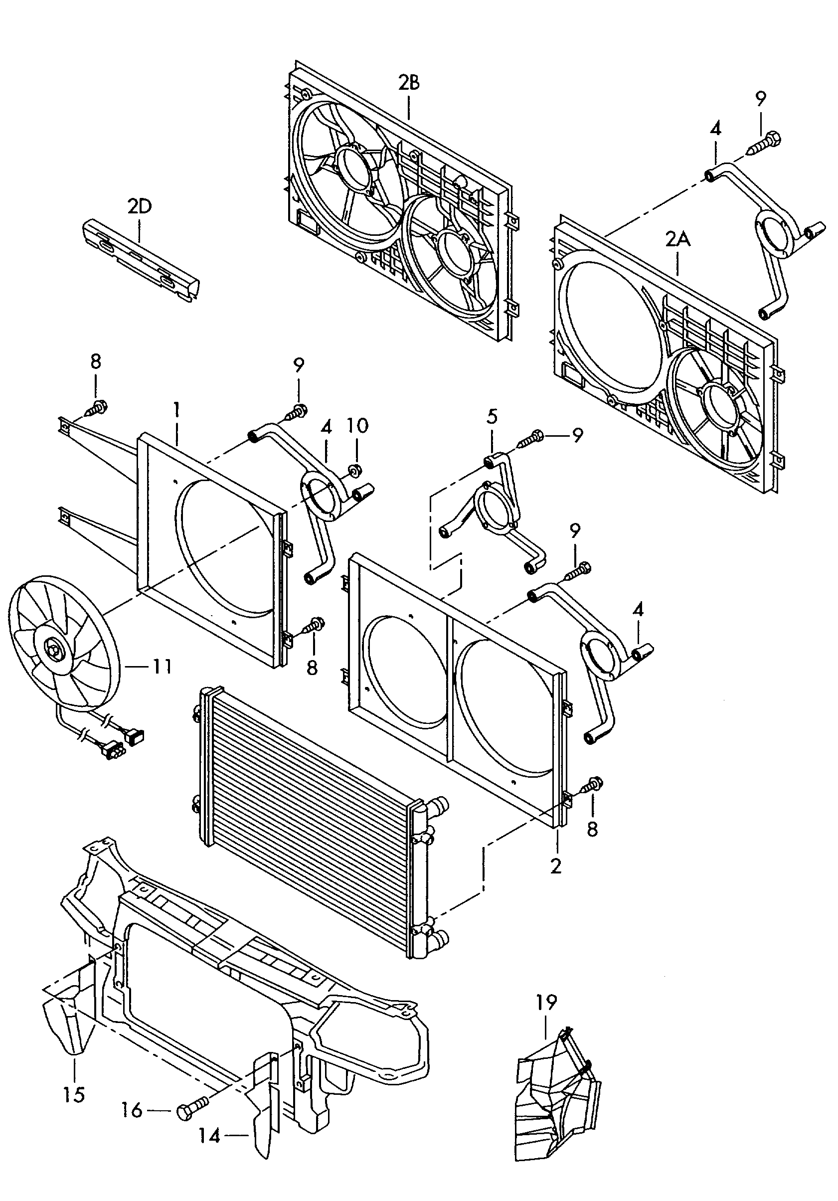 Seat 1J0121207L - Fen, radiator furqanavto.az