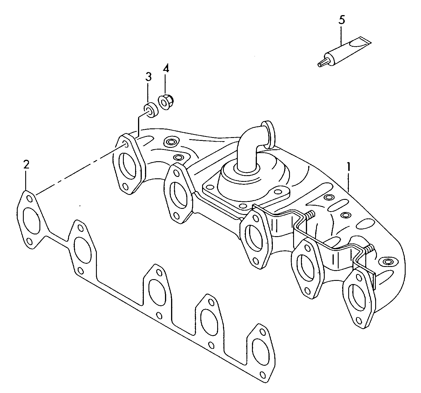 VAG 070253039C - Conta, egzoz manifoldu furqanavto.az